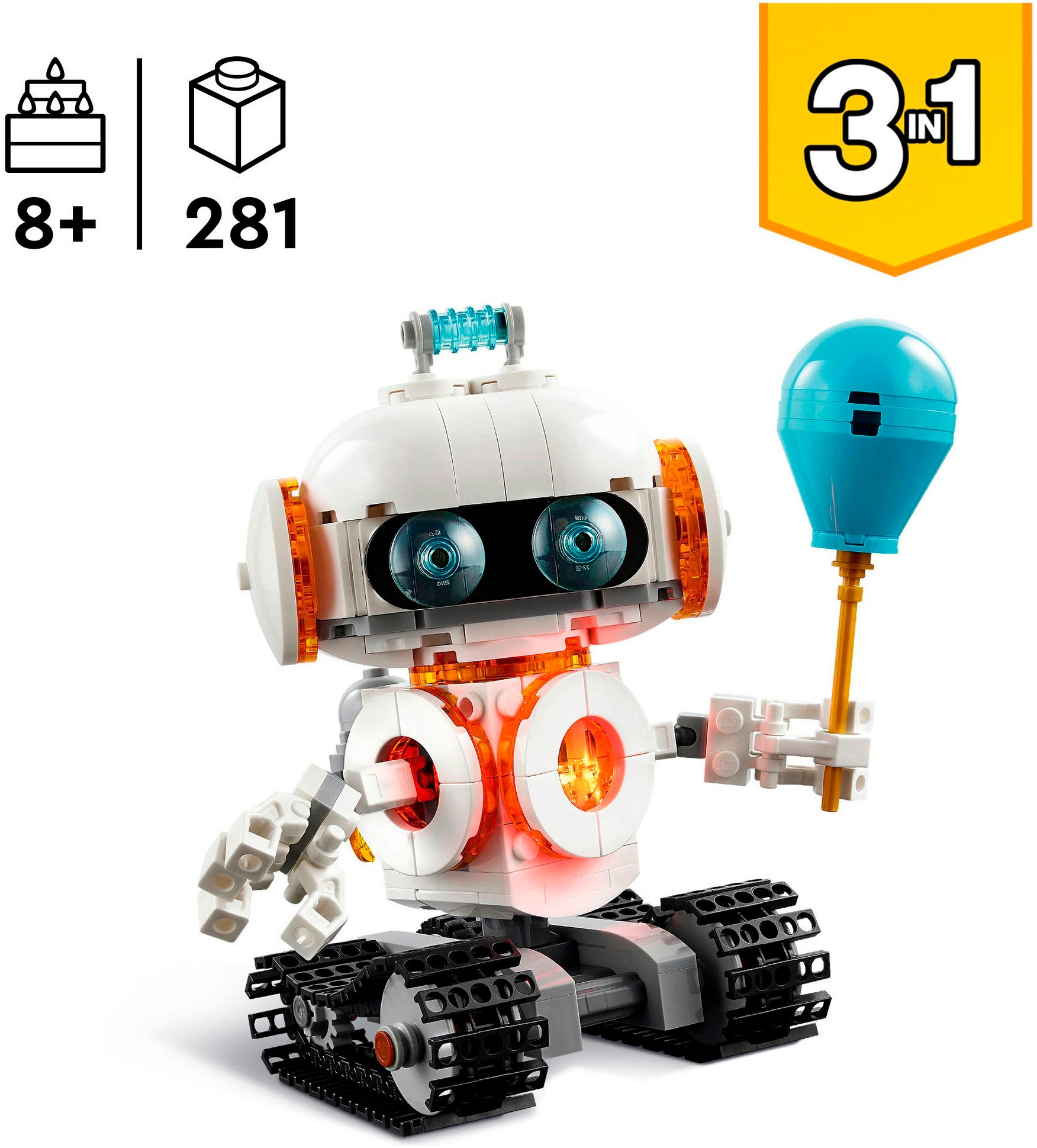 LEGO® Konstruktionsspielsteine »Weltraum-Roboter (31164), LEGO Creator«, (281 St.), Made in Europe