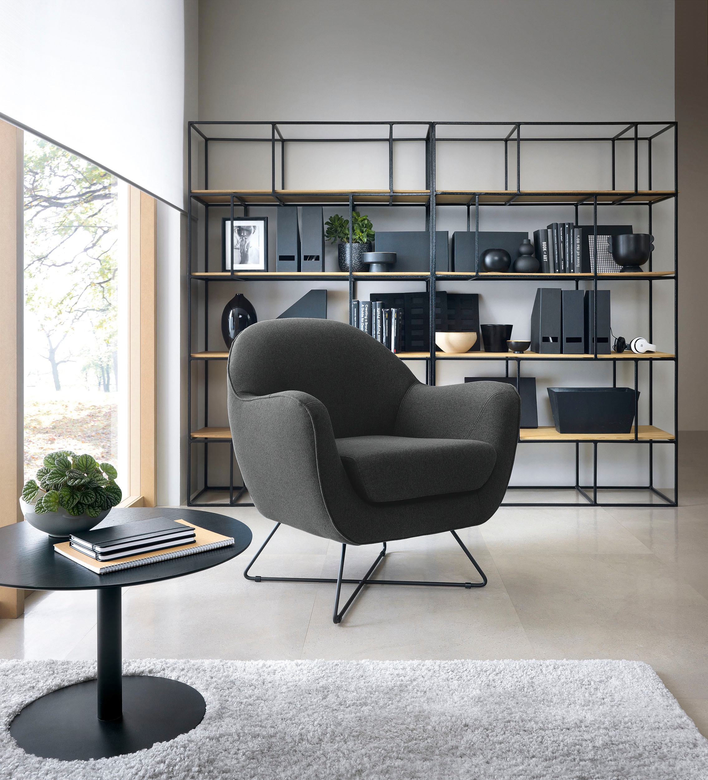 TRENDMANUFAKTUR Sessel "Evora, Loungesessel, Designsessel", in zeitlosem St günstig online kaufen