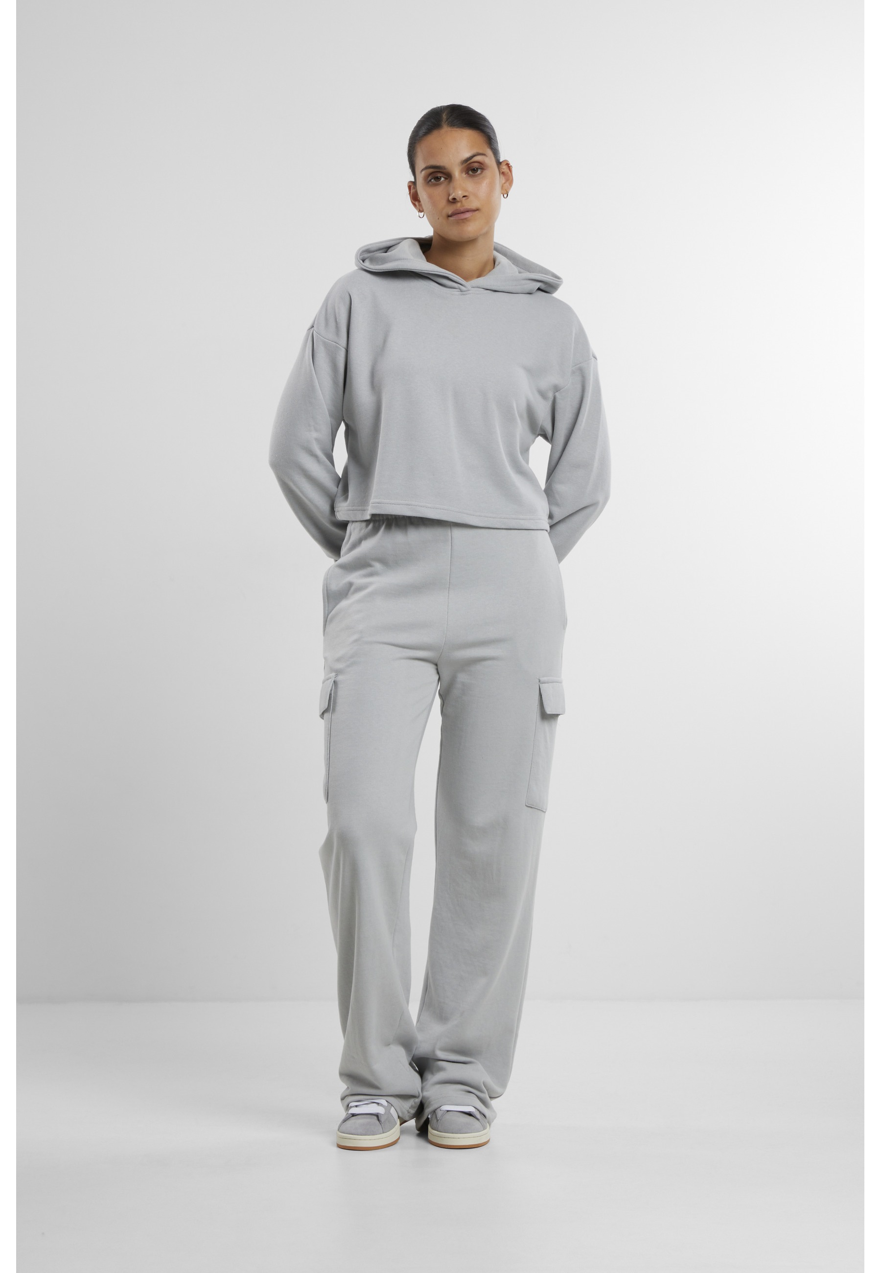 URBAN CLASSICS Kapuzenpullover »Urban Classics Damen Ladies Oversized Cropped Light Terry Hoodie« 1