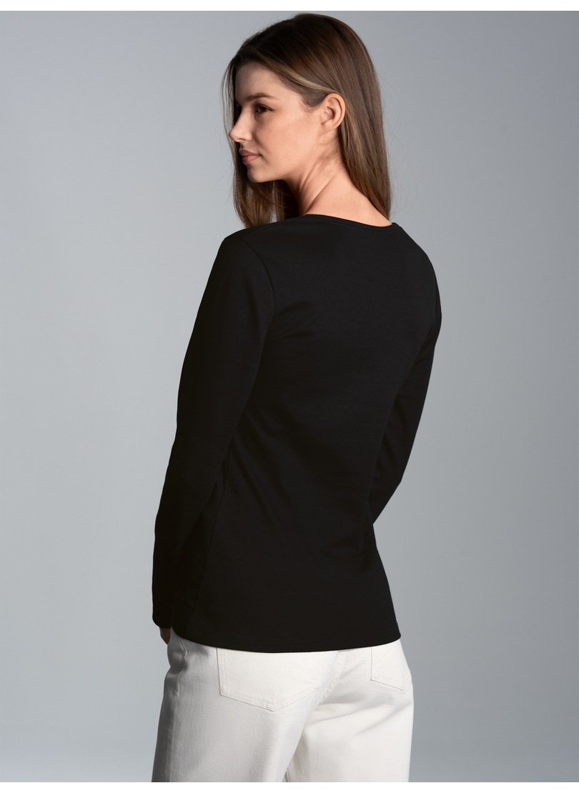 Thumbnail - Trigema Longsleeve "TRIGEMA Langarmshirt mit Kristallsteinen" 1 Stk. tlg.