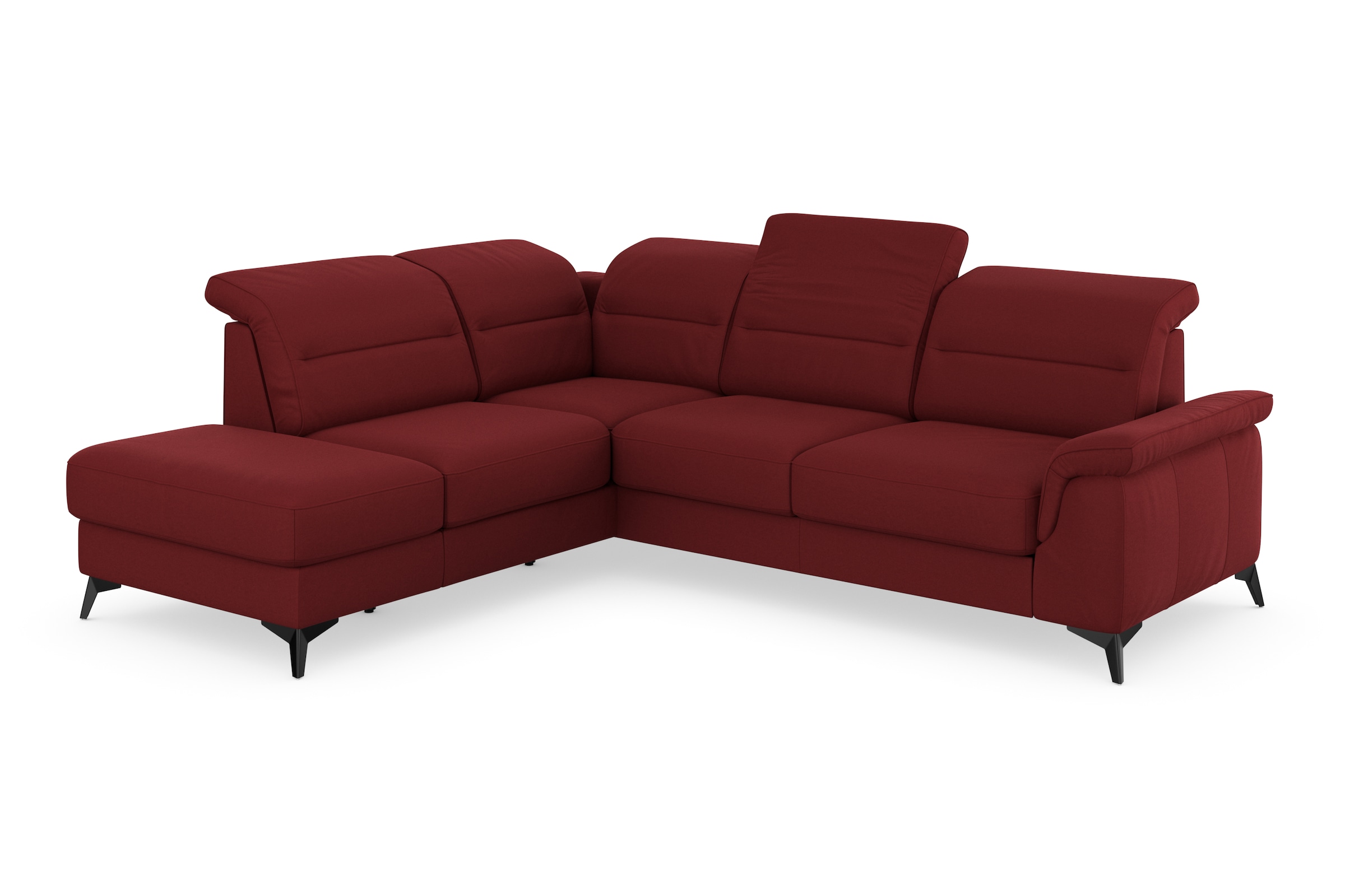 sit&more Ecksofa »Sinatra L-Form«, mit Ottomane, optional mit Kopfteilverstellung und Armteilfunktion