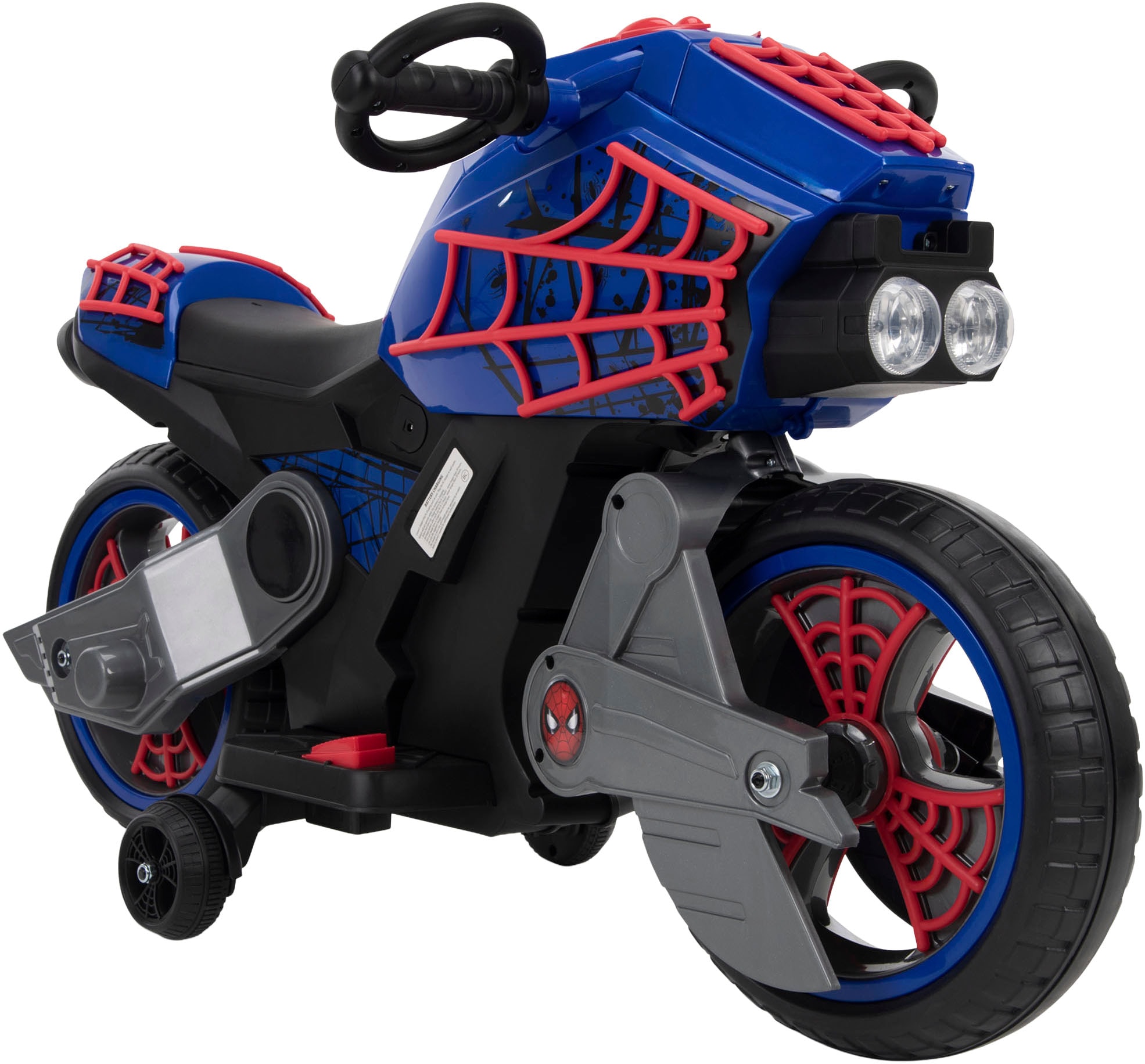 HUFFY Elektro-Kindermotorrad "Marvel Spider-Man Aufsitz-Motorrad für Kinder mit 7.2V-Batterie", B:49cm H:61cm T:105cmblau, Elektro-Kinderfahrzeuge