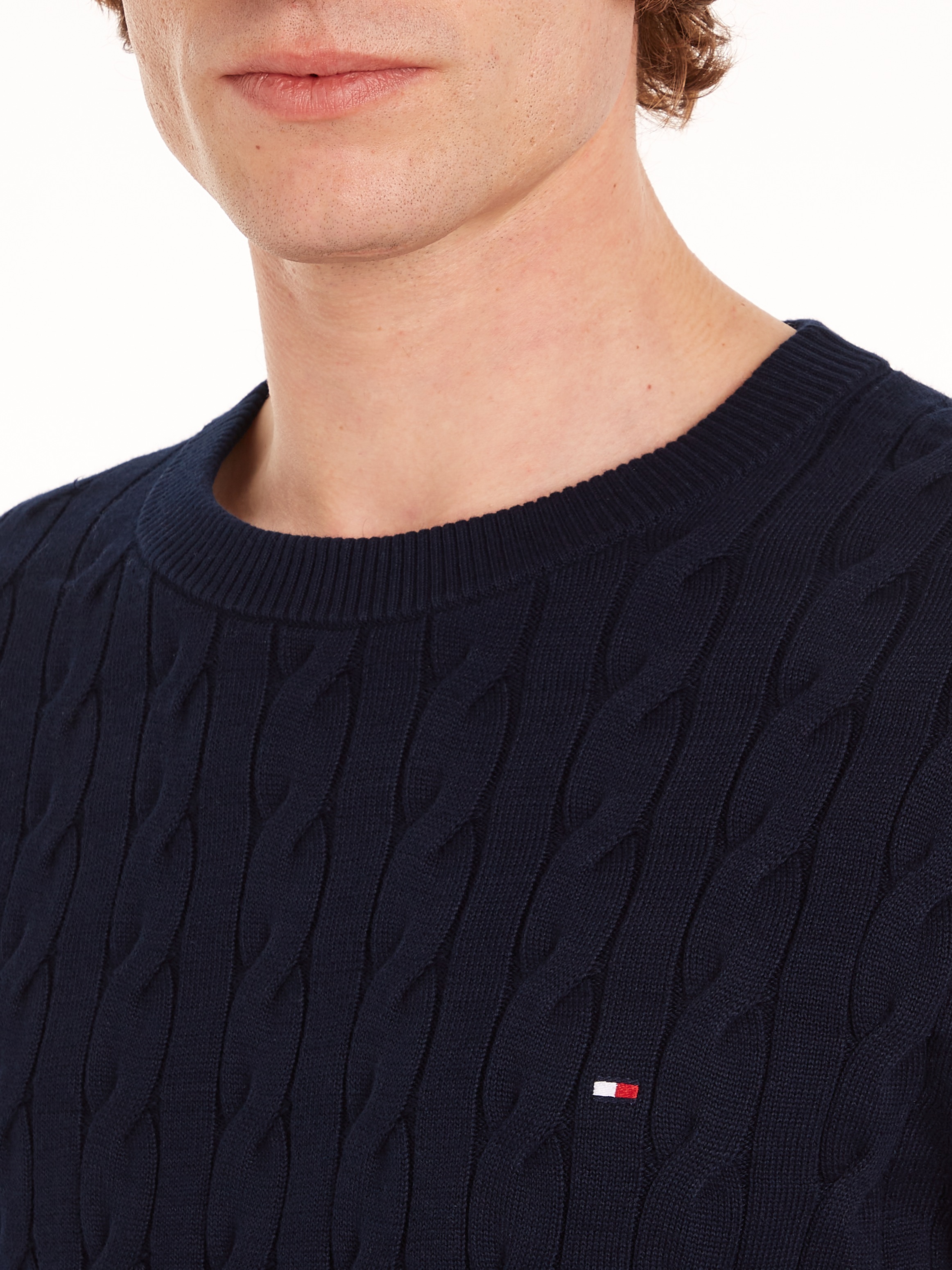 Tommy Hilfiger Strickpullover »CLASSIC CABLE CREW NECK«