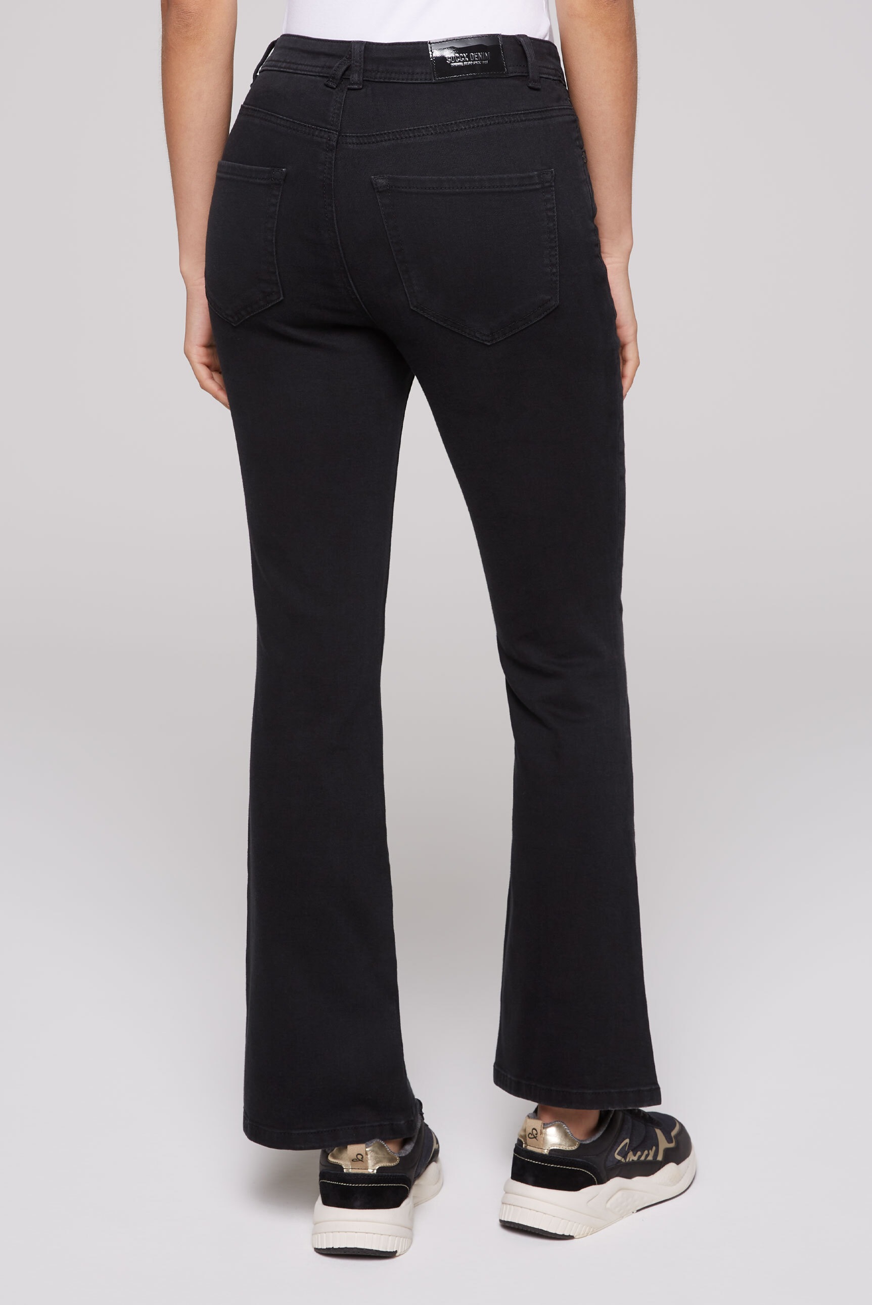 SOCCX Regular-fit-Jeans, mit hoher Leibhöhe