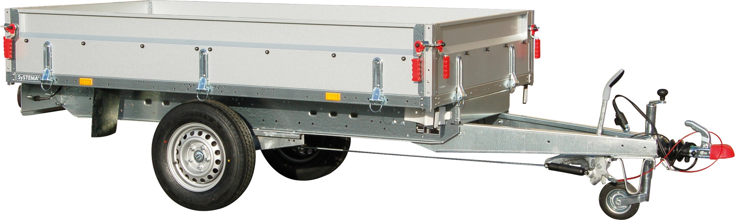 STEMA PKW-Anhänger »BASIC SH 1300-25-13«, (Set), inkl. 100 cm Hochplanenset  | BAUR