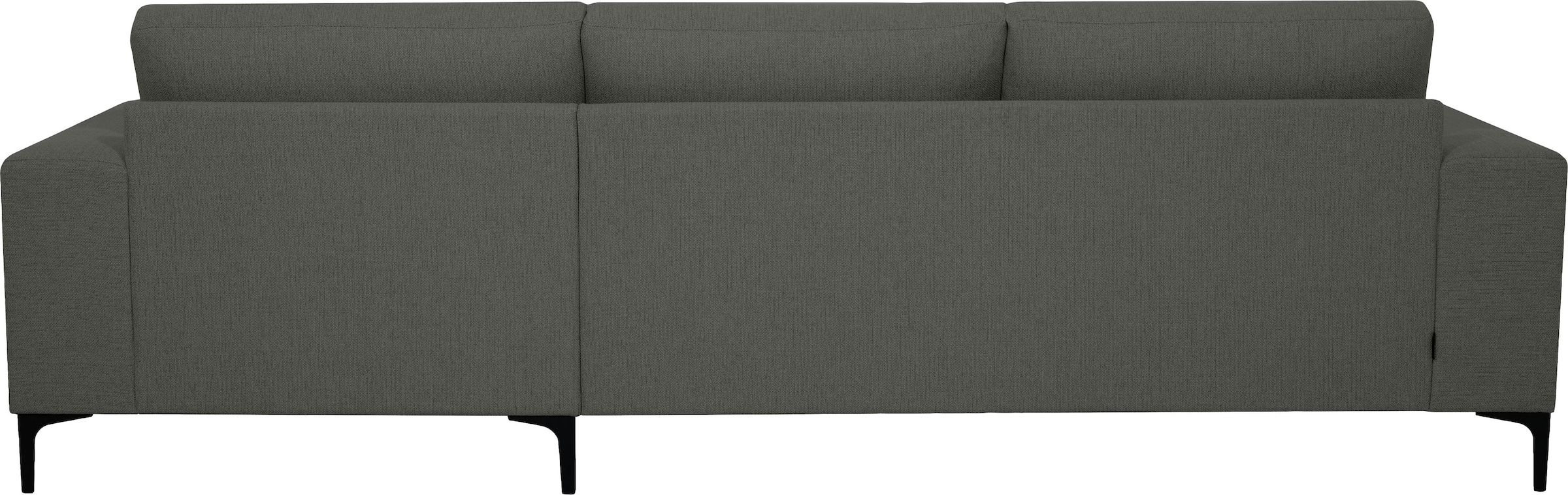OTTO home Ecksofa »Xander, L-Form« Breite 280 cm, Soft-Touch Chenille, schwarze Metallfüße
