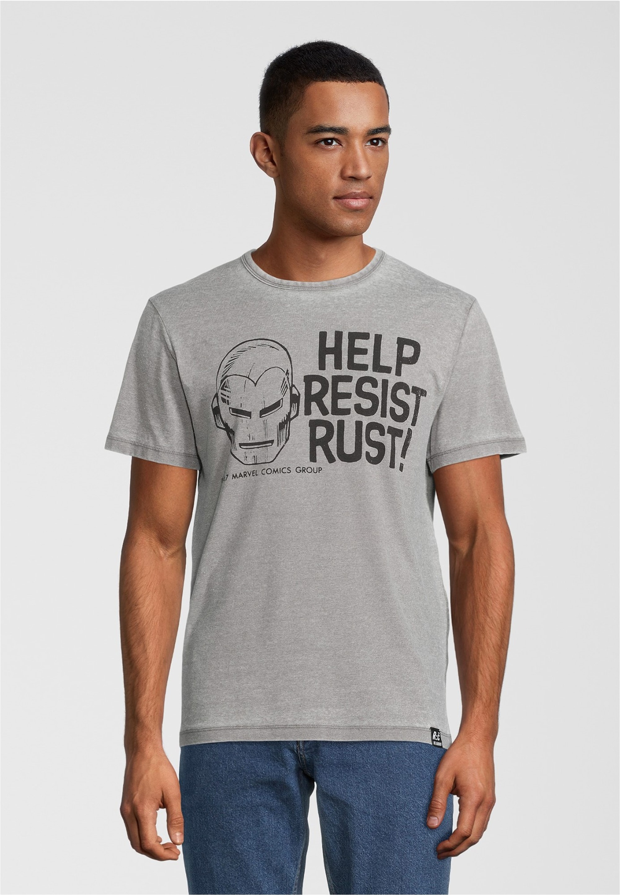 Recovered T-Shirt "Marvel Help Resist Rust" 1 Stk. tlg. mit coolem Marvel-P günstig online kaufen