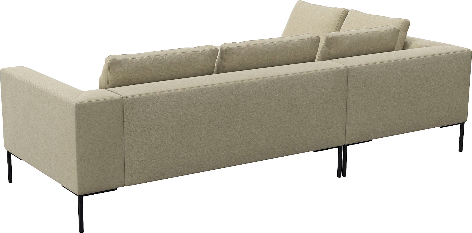FLEXLUX Ecksofa »Loano, superbequemer Sitzkomfort durch Kaltschaum im Sitz«, modernes Sofa, frei im Raum stellbar, lose Kissen, L-Form