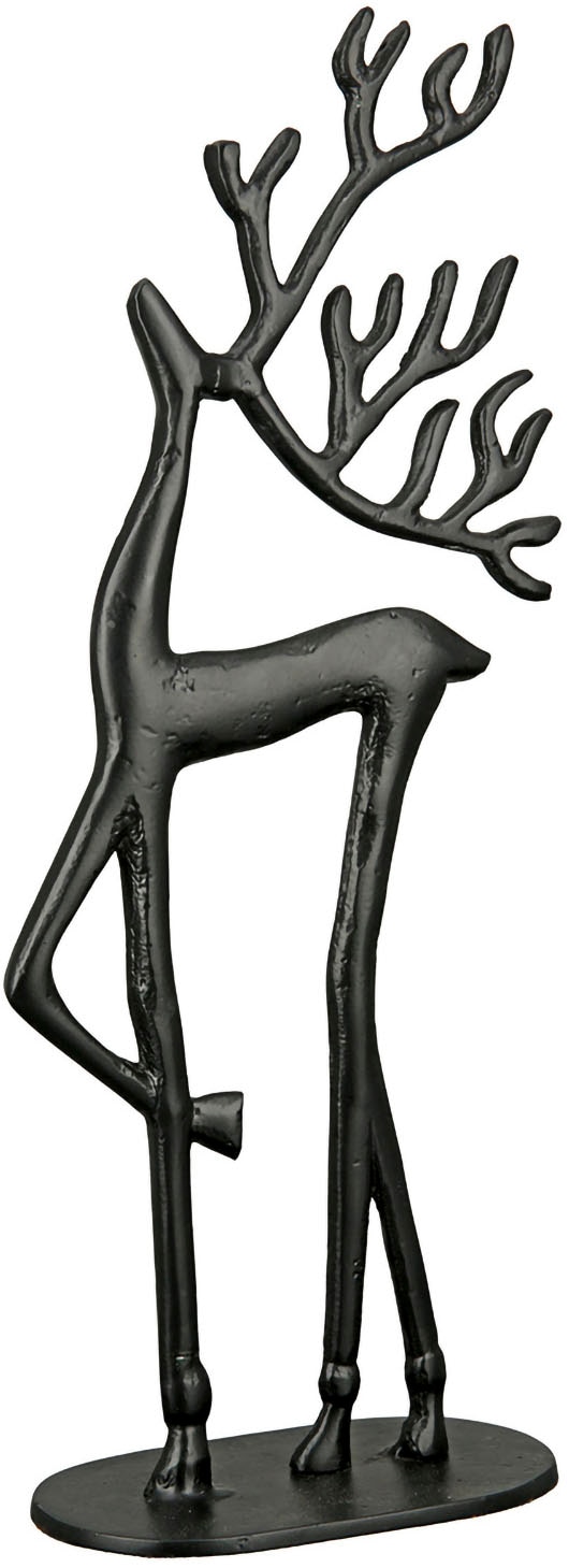 Casablanca by Gilde Tierfigur "Figur Rentier Nordy schwarz H. 52 cm"
