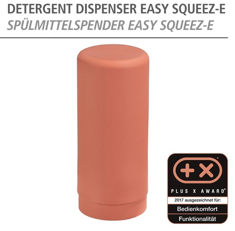 WENKO Spülmittelspender »Modell Easy Squeez-e«, nachfüllbarer Spülmittel- und Seifenspender aus Silikon, ca. 250 ml