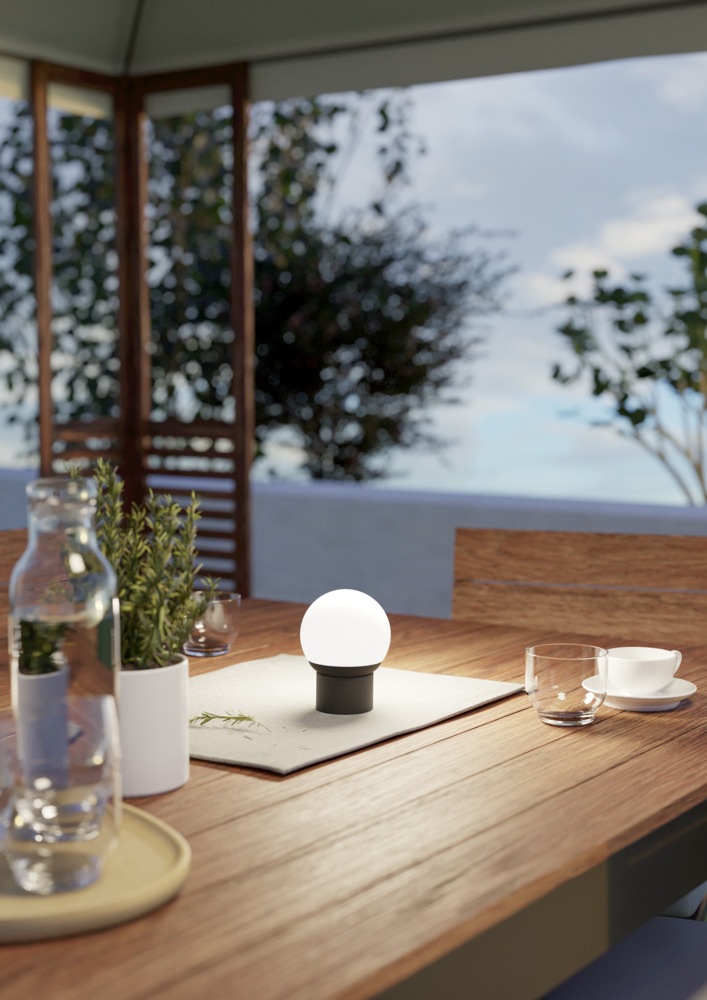 EGLO LED Tischleuchte »GOMBIO« LED-Modul 1 Stk. E27 Akku Glühbirne Gombio, Tischlampe touch dimmbar mit Fernbedienung