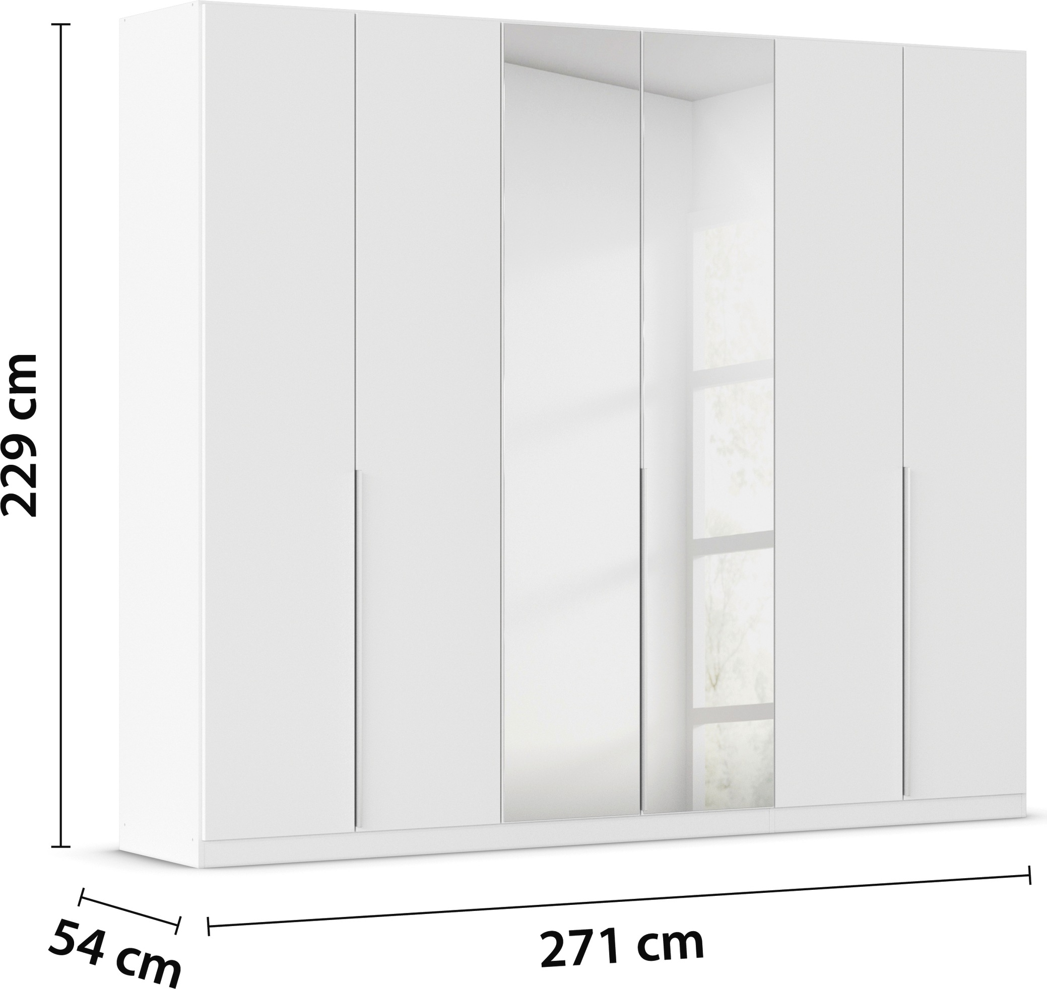rauch Drehtürenschrank »Kleiderschrank Schrank Garderobe AGORDO mit Dekor- oder Hochglanzfront«, (in zwei Griff-Farben), durchdachte Innenausstattung, in 6 Breiten und 2 Höhen MADE IN GERMANY