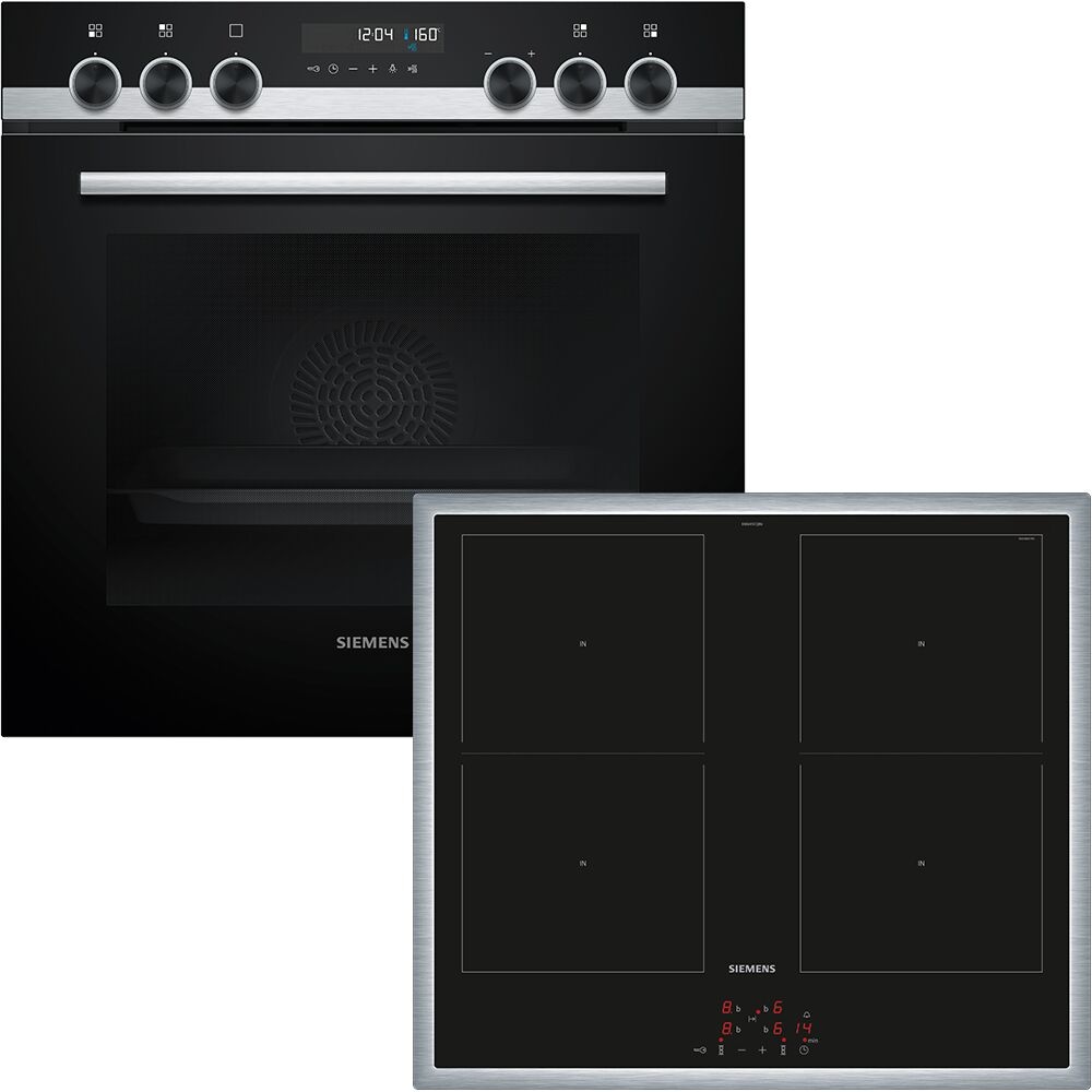SIEMENS Elektro-Herd-Set »HE578GBS4«, mit Teleskopauszug nachrüstbar, cookControl30
