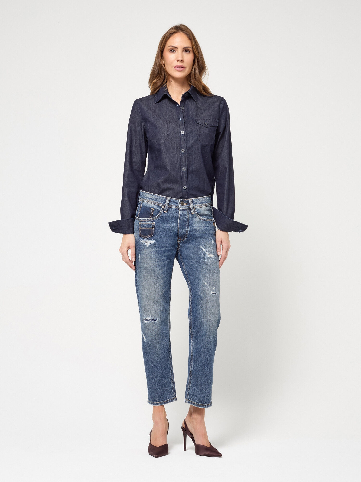 GANG 5-Pocket-Jeans »94NICA CROPPED« im 5-Pocket-Style