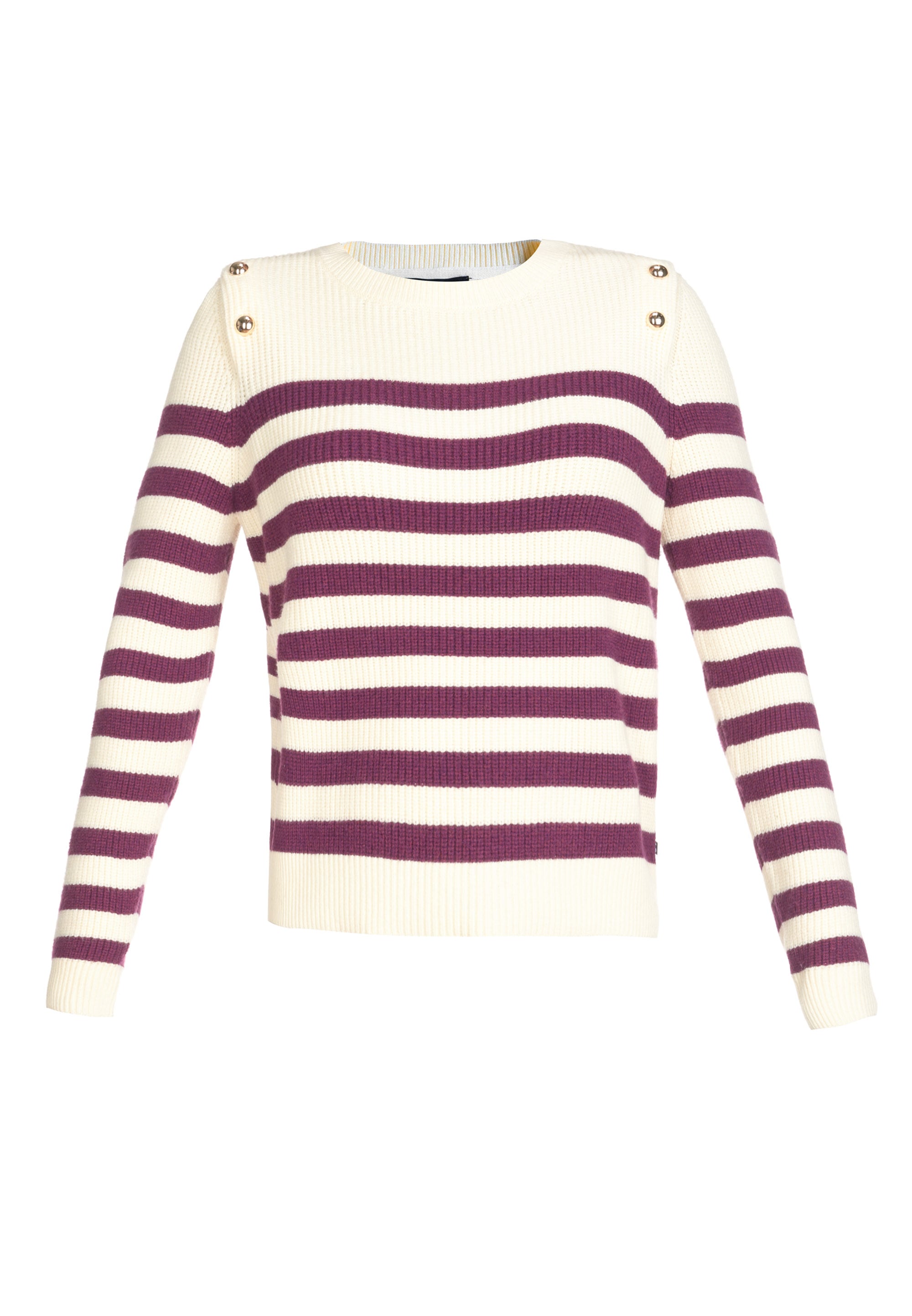 Le Temps Des Cerises Strickpullover »FANIA«, mit angesagtem Streifen-Muster