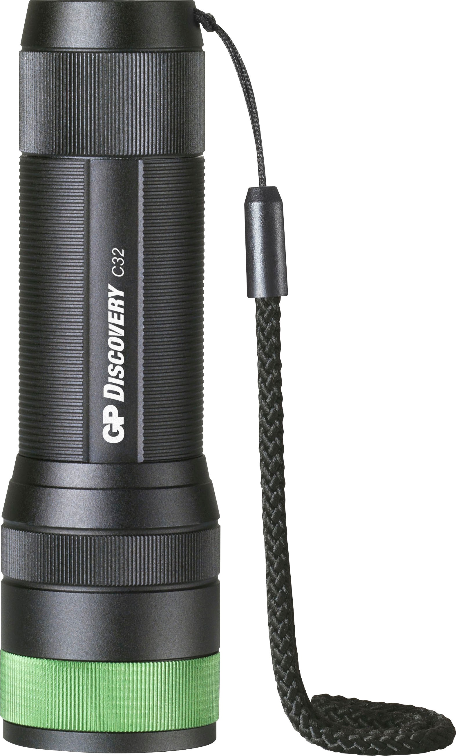 GP Batteries Taschenlampe »Discovery C32«, inkl. 3x AAA Batterie, Metallgehäuse, Leuchtmodi Max/Niedrig/SOS