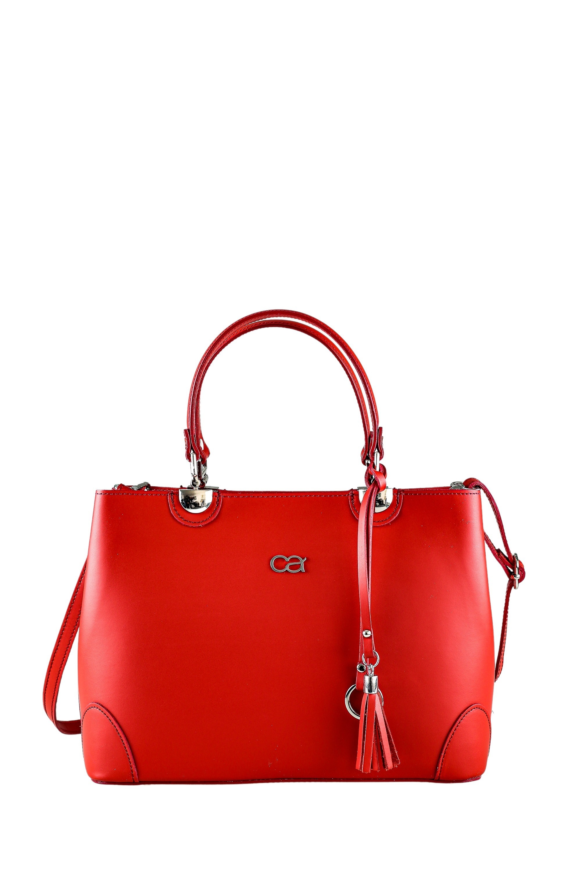 COLLEZIONE ALESSANDRO Schultertasche »Mademoiselle«, hochwertiges Rindsleder mit Quaste und Anhänger