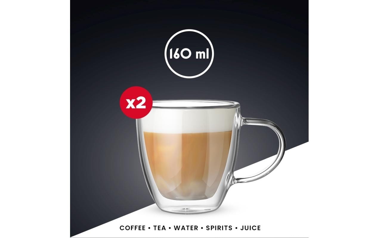 BIALETTI Cappuccinotasse »Capri 160 ml, 2 Stück, Transparent«