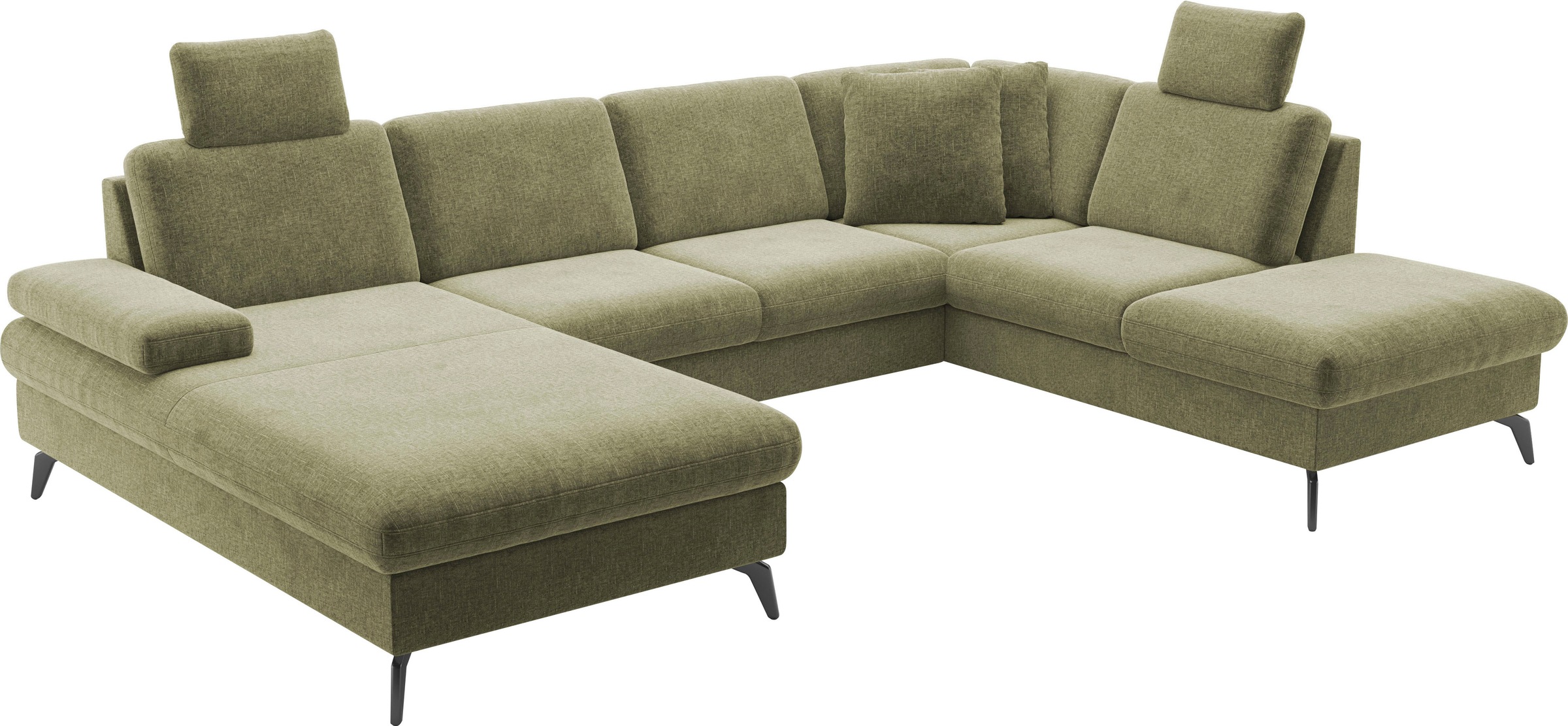 sit&more Wohnlandschaft »Morris Jubi U-Form«, inkl. Armteilfunktion und 1 Zierkissen, wahlweise mit Bettfunktion