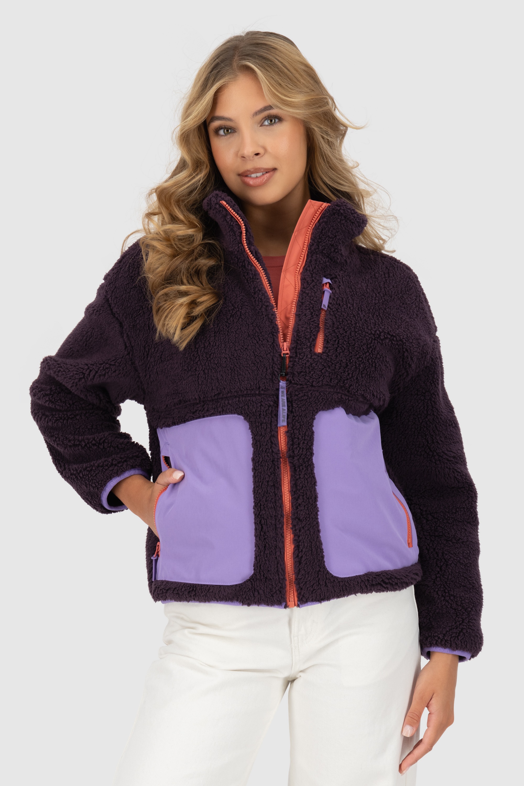 Alife & Kickin Winterjacke "Damen AnoukAK G", ohne Kapuze, Stylische Teddy günstig online kaufen