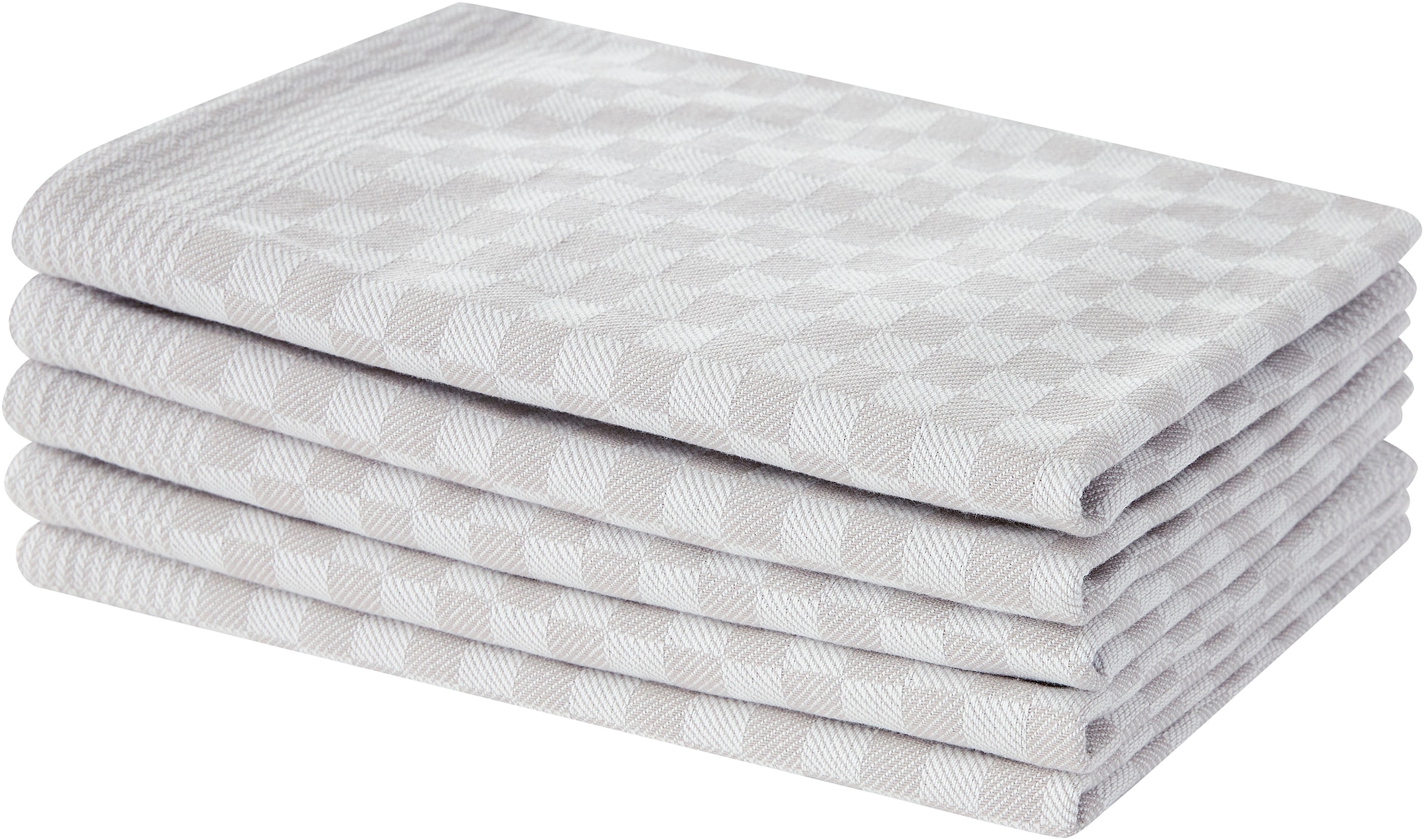 OTTO home Geschirrtuch "Keersten Premium" hochwertig, Grubentuch, 100 % Baumwolle, 5er-Set, 65 × 50 cm