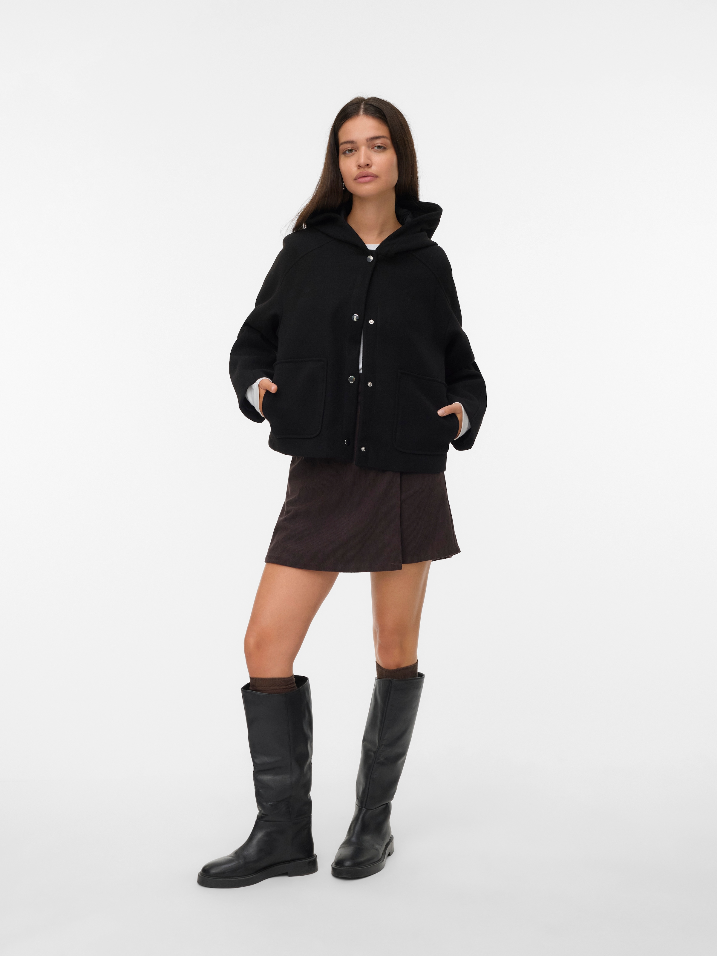 Vero Moda Kurzjacke »VMFORTUNEROME SHORT JACKET GA BOO«, mit Kapuze