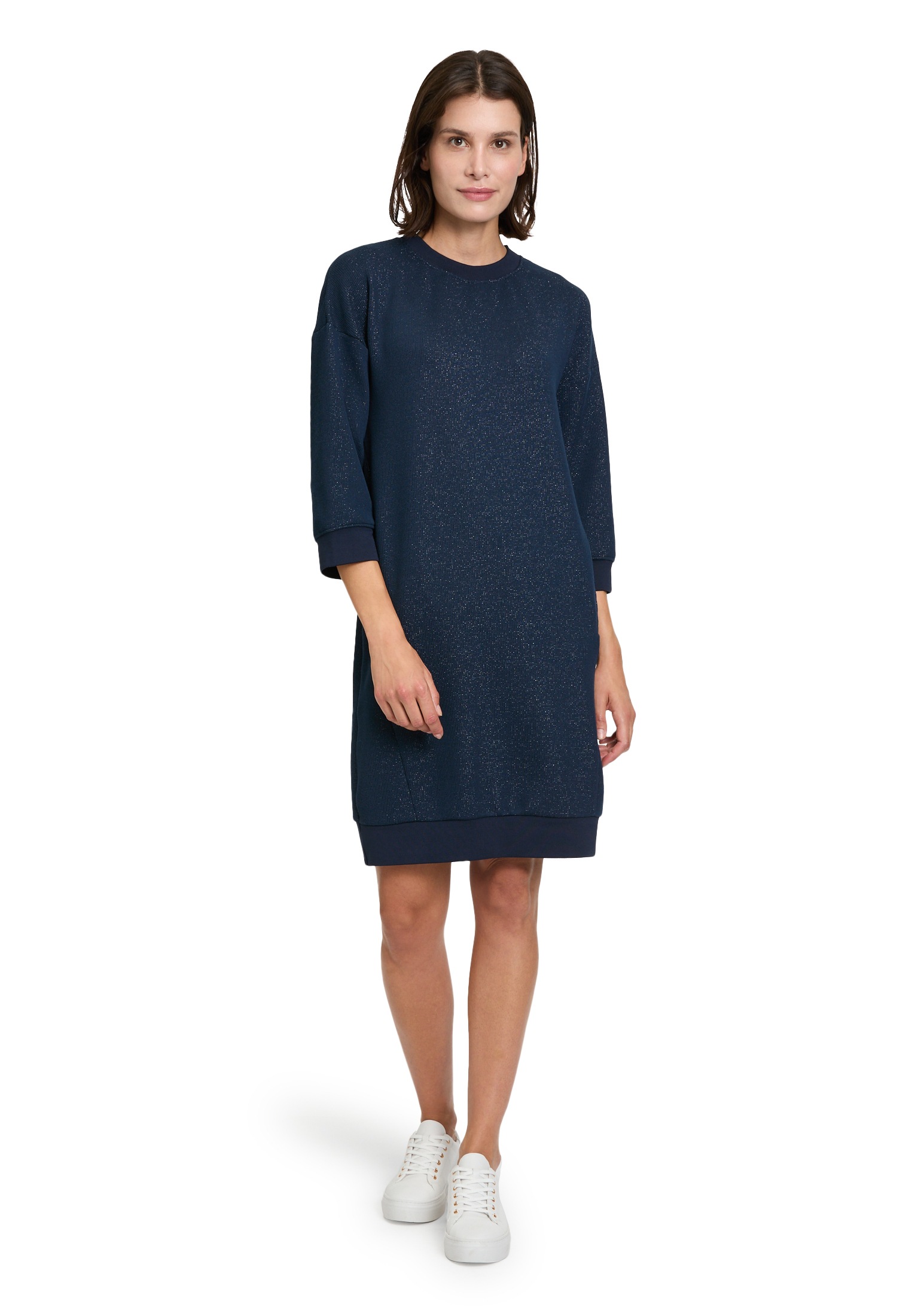 Betty&Co Druckkleid »Betty & Co Damen Casual-Kleid mit Lurexfaden«, Material