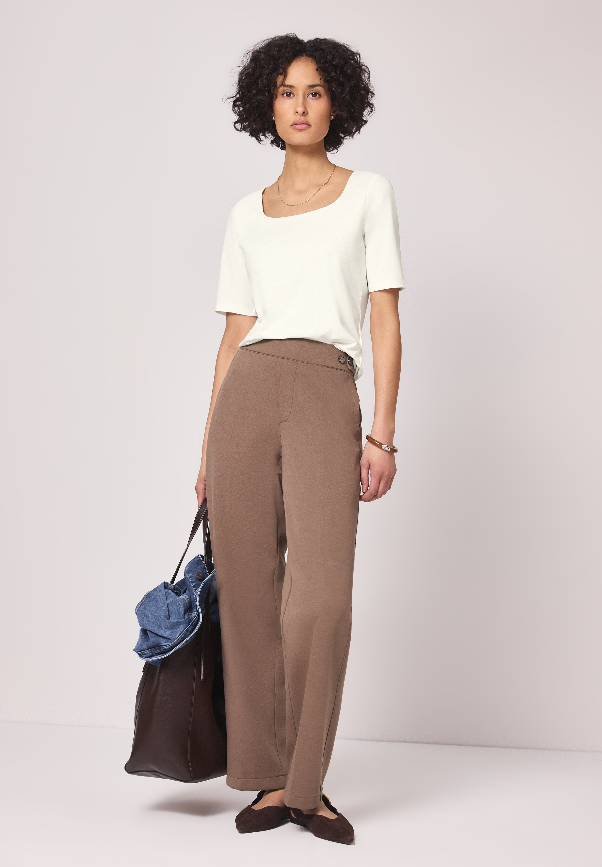 Thumbnail - STREET ONE T-Shirt aus Jersey in Unifarbe