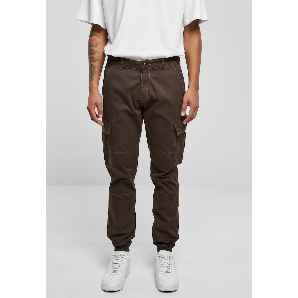 URBAN CLASSICS Cargohose »Urban Classics Herren Washed Cargo Twill Jogging Pants«, (1 tlg.)