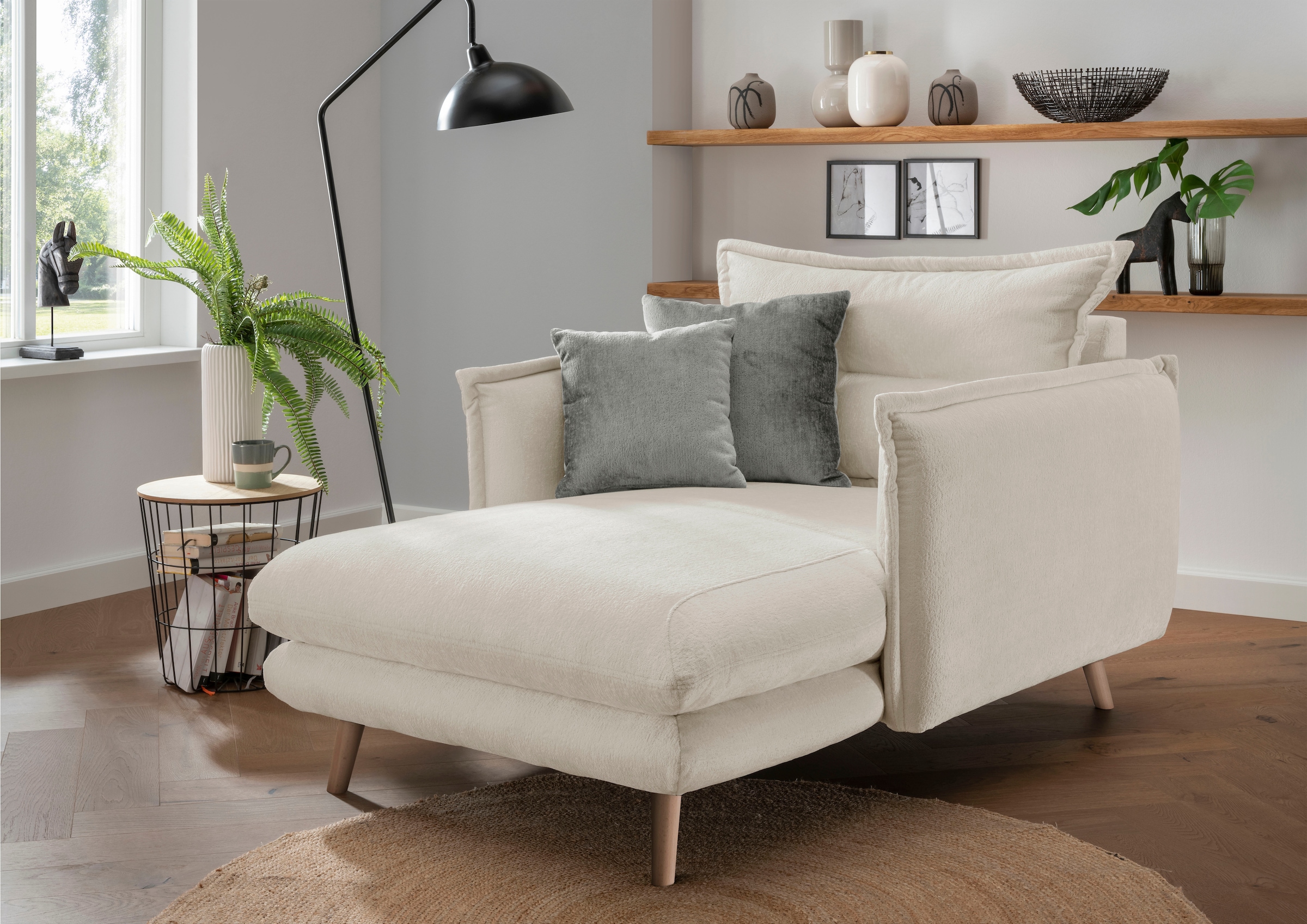 Loveseat »Lazio«, moderner Sessel mit einer bequemen Polsterung, 2 Stk. Zierkissen