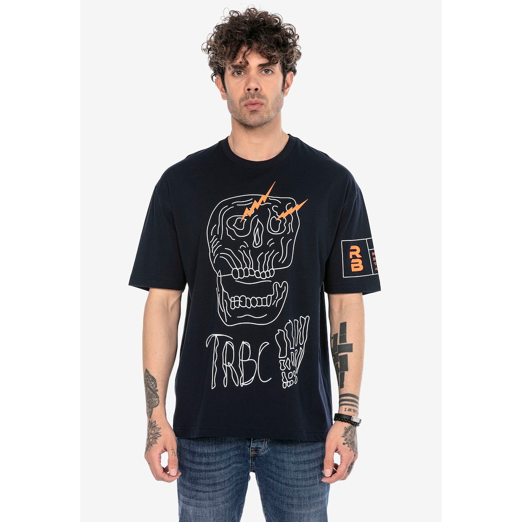 RedBridge T-Shirt »McAllen« mit stylischem Totenkopf-Print
