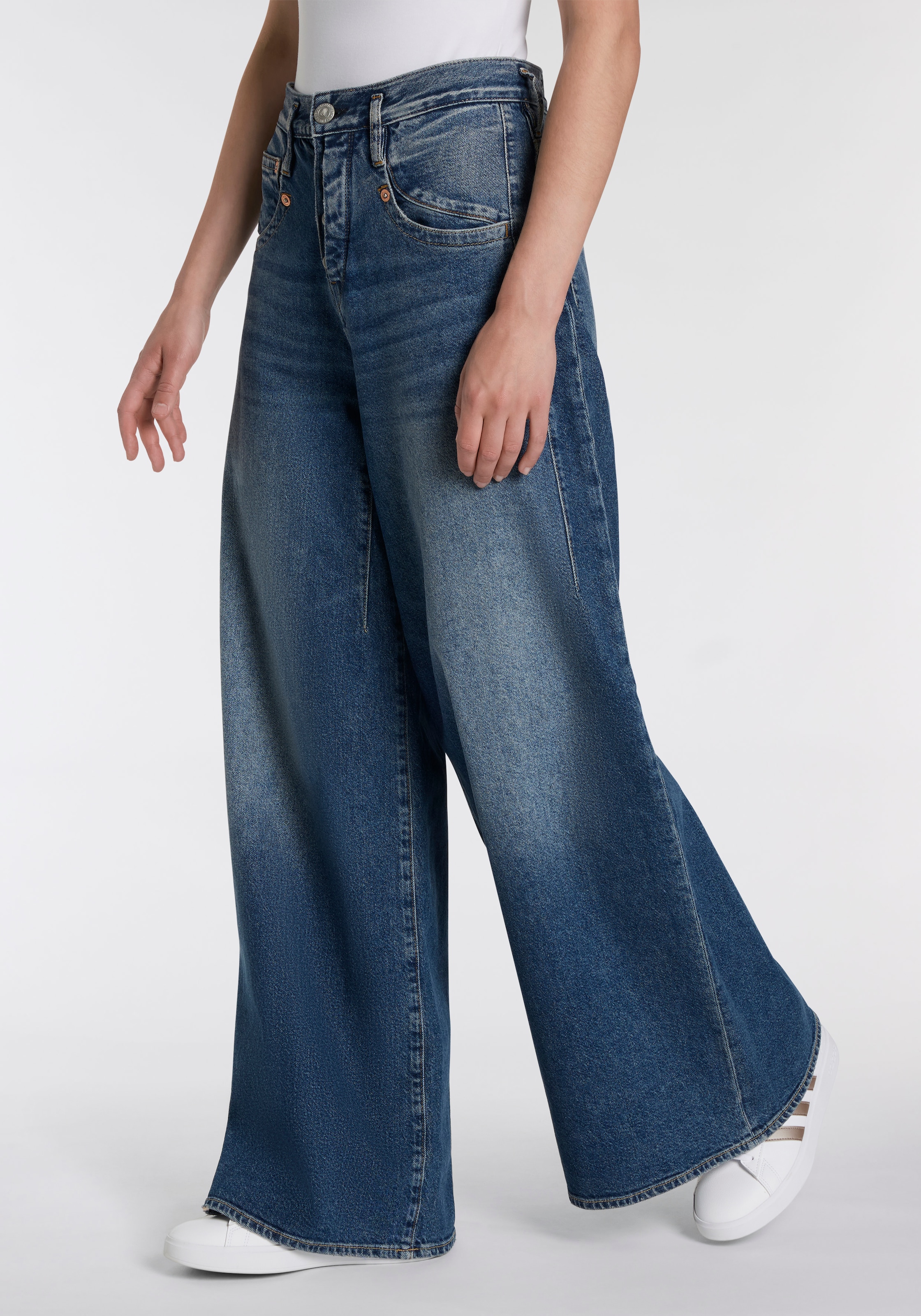 Herrlicher 5-Pocket-Jeans "Shyra Palazzo Denim" mit besonders weitem Bein günstig online kaufen