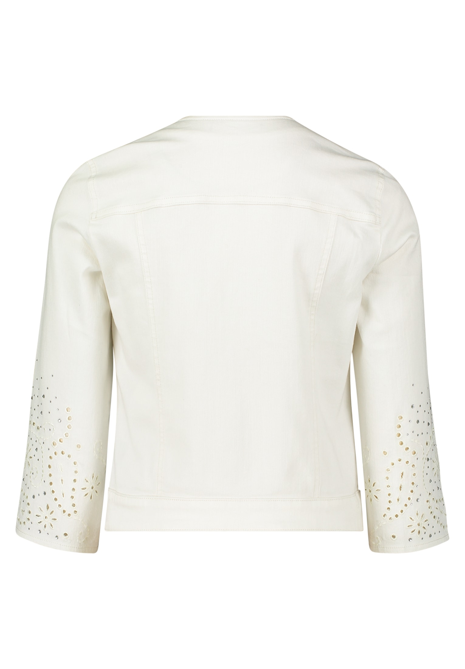 Betty Barclay Jackenblazer »Betty Barclay Jeansjacke mit 3/4 Arm«, Lochstickerei