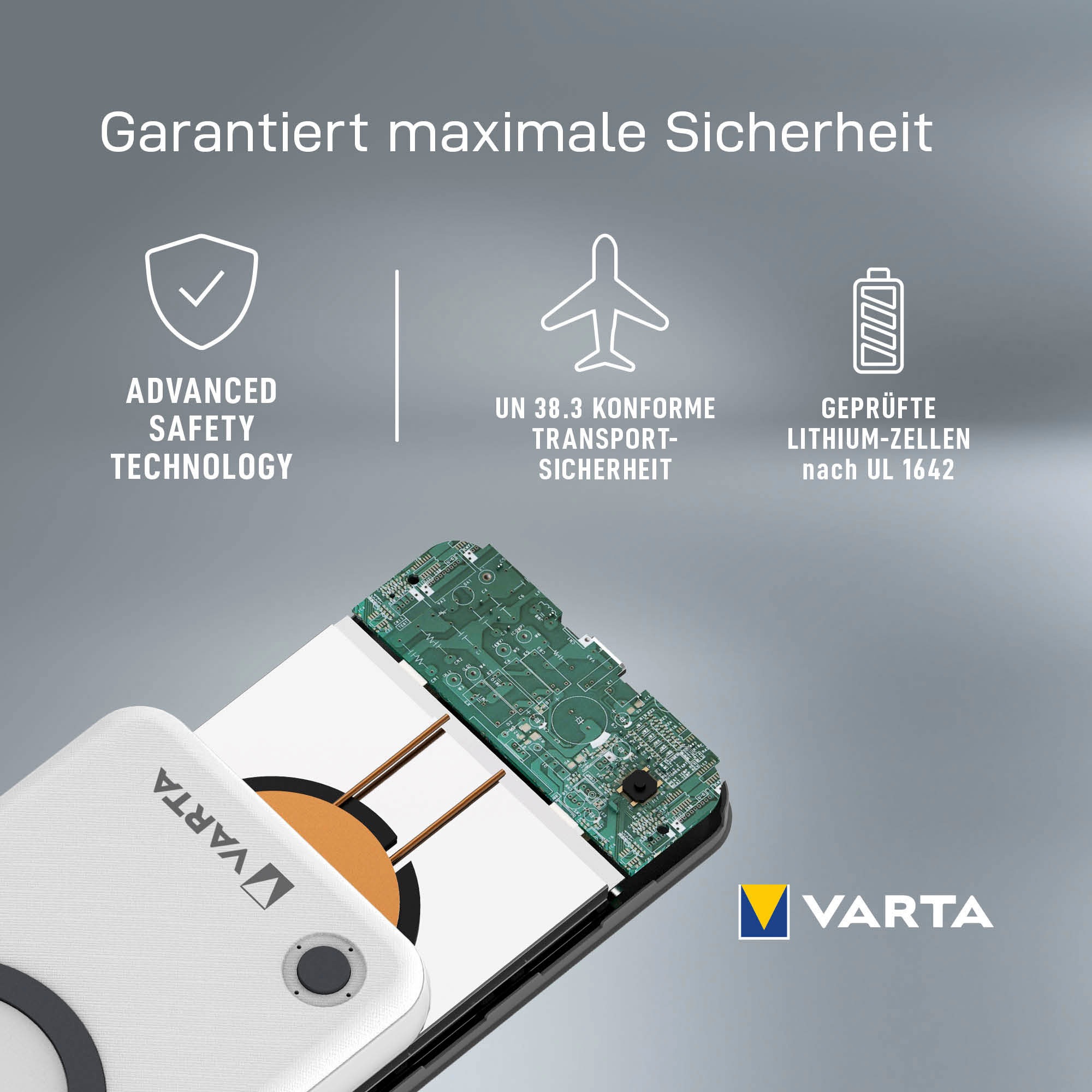 VARTA Batterie-Ladegerät »Wireless Power Bank 15.000«
