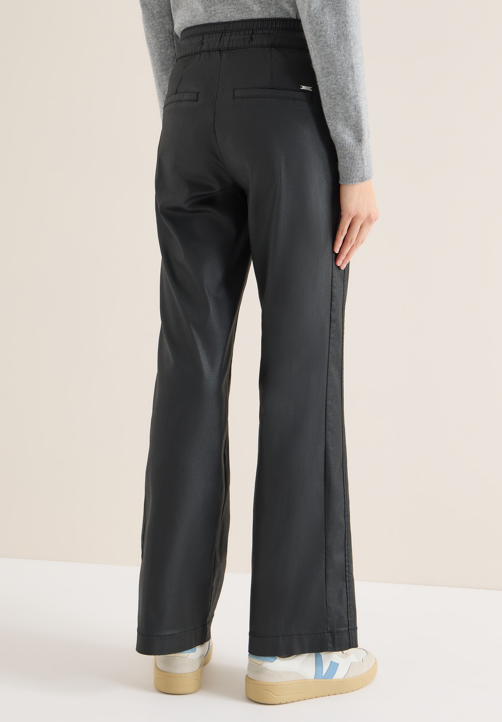 STREET ONE Lederimitathose  High Waist