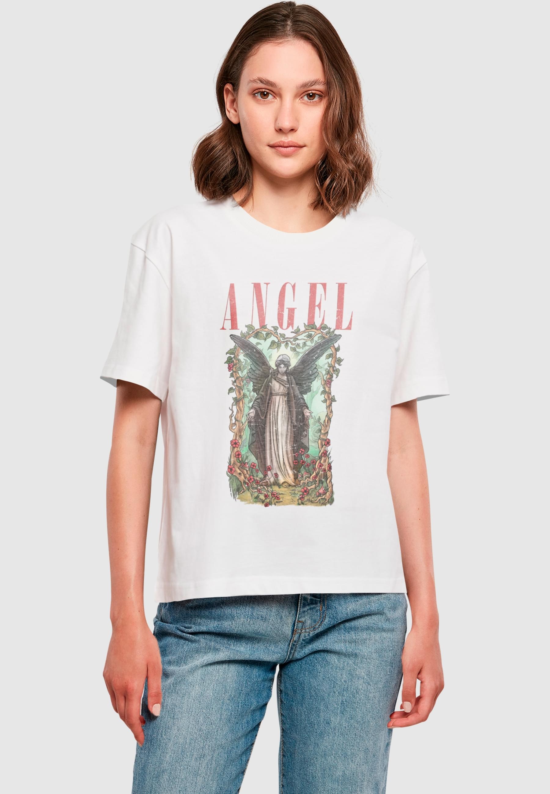 Miss Tee Kurzarmshirt »Miss Tee Damen Angel Tee«, (1 tlg.)