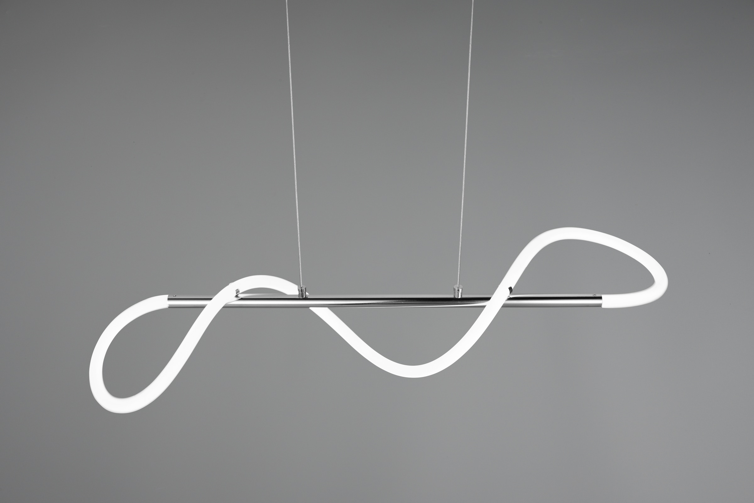 REALITY Leuchten LED Pendelleuchte »ARGOS, Hängelampe Esszimmer Wohnzimmer, 28W LED kaltweiß 4000K 3500 Lm«, 1 flammig, Leuchtmittel LED-Board | LED fest integriert, Hängeleuchte höhenverstellbar bis 150cm, 3 Stufen Switch Dimmer