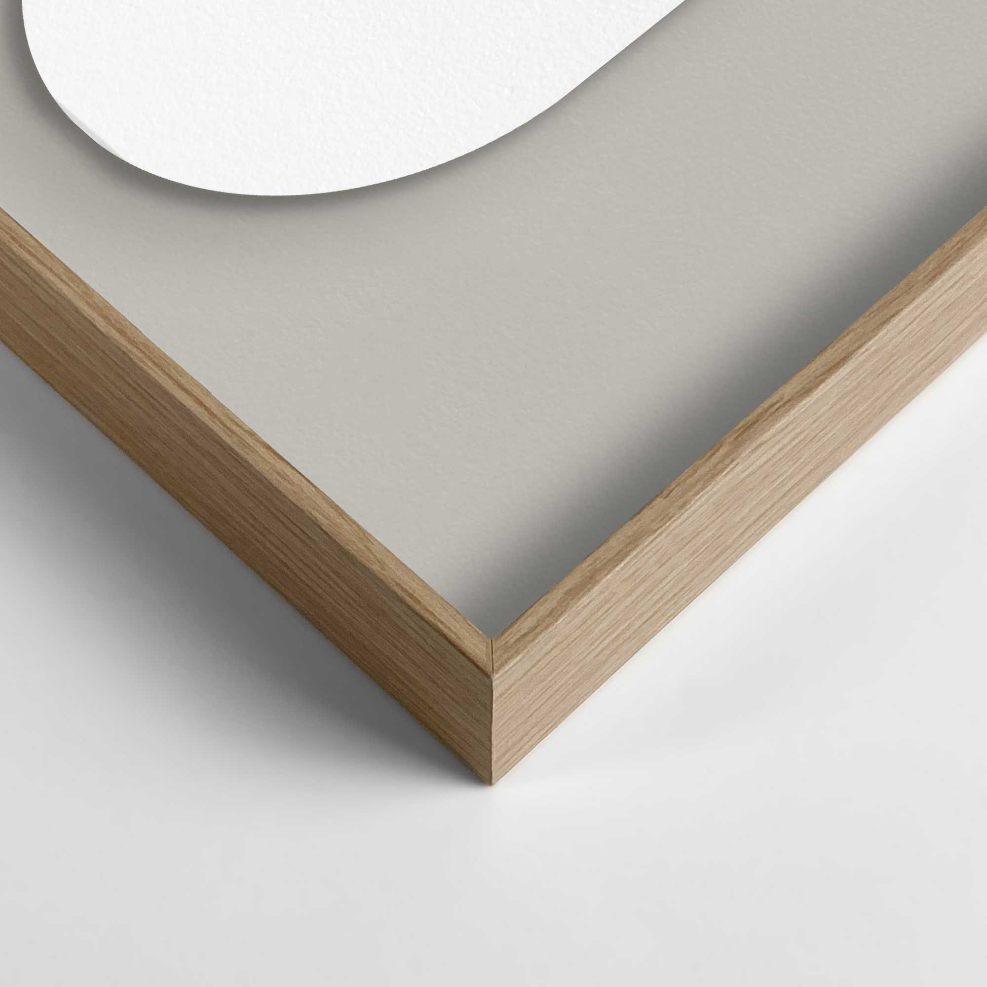 Reinders! Wandbild »Abstract lichtgrijs met wit«, Home Office - Weiß - MDF - Abstrakt - 70x100 cm