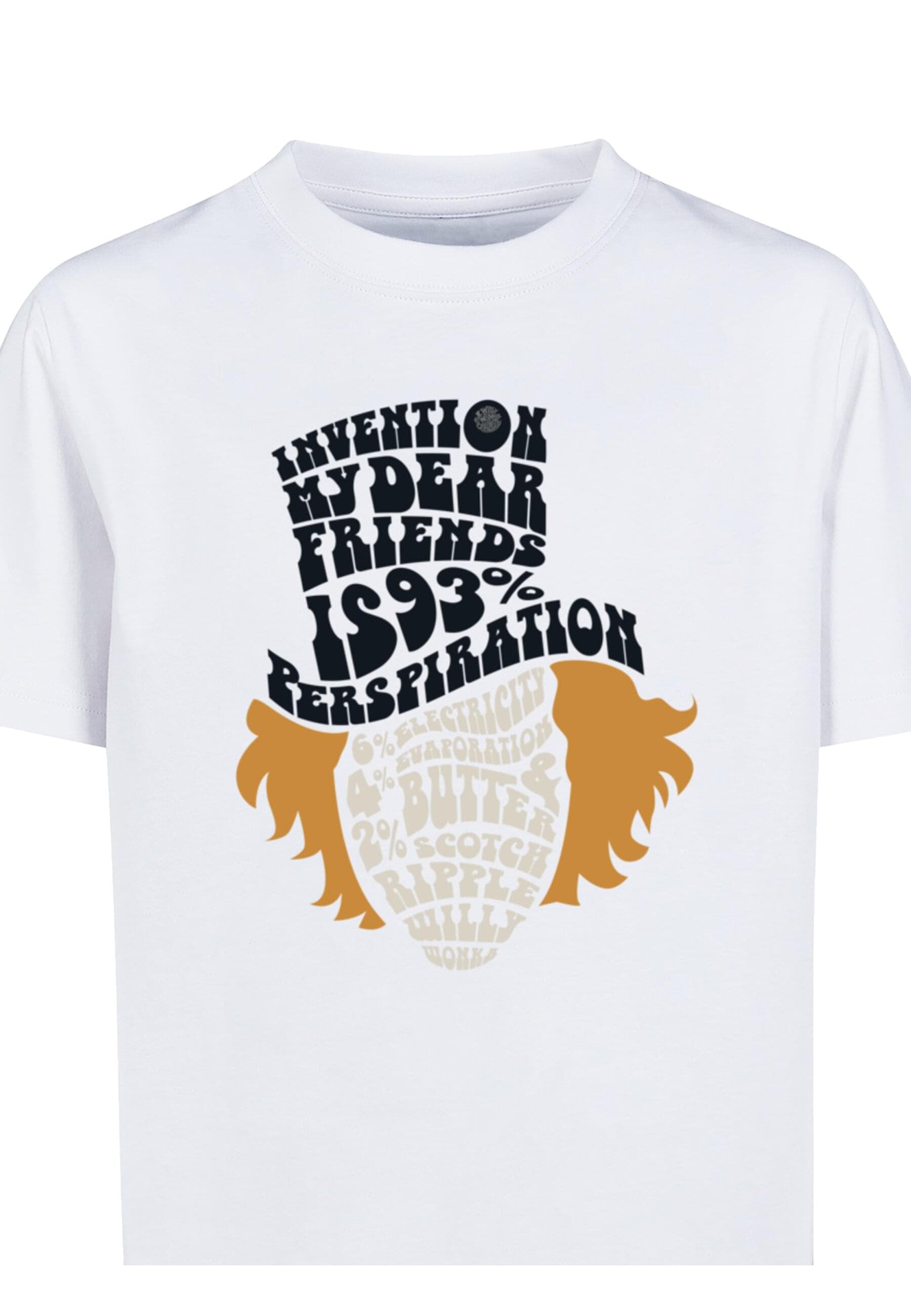 ABSOLUTE CULT T-Shirt »ABSOLUTE CULT Herren Kids Willy Wonka - Typed Head Basic T-Shirt«, (1 tlg.)