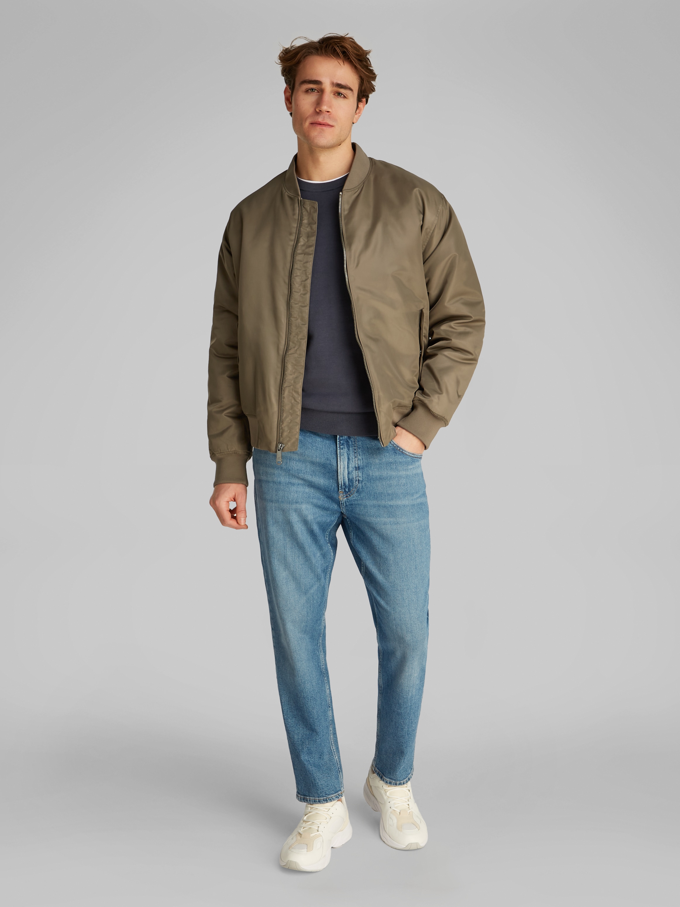 Calvin Klein Jeans Blouson »LS JEANS HERO BOMBER«, mit Strickbündchen