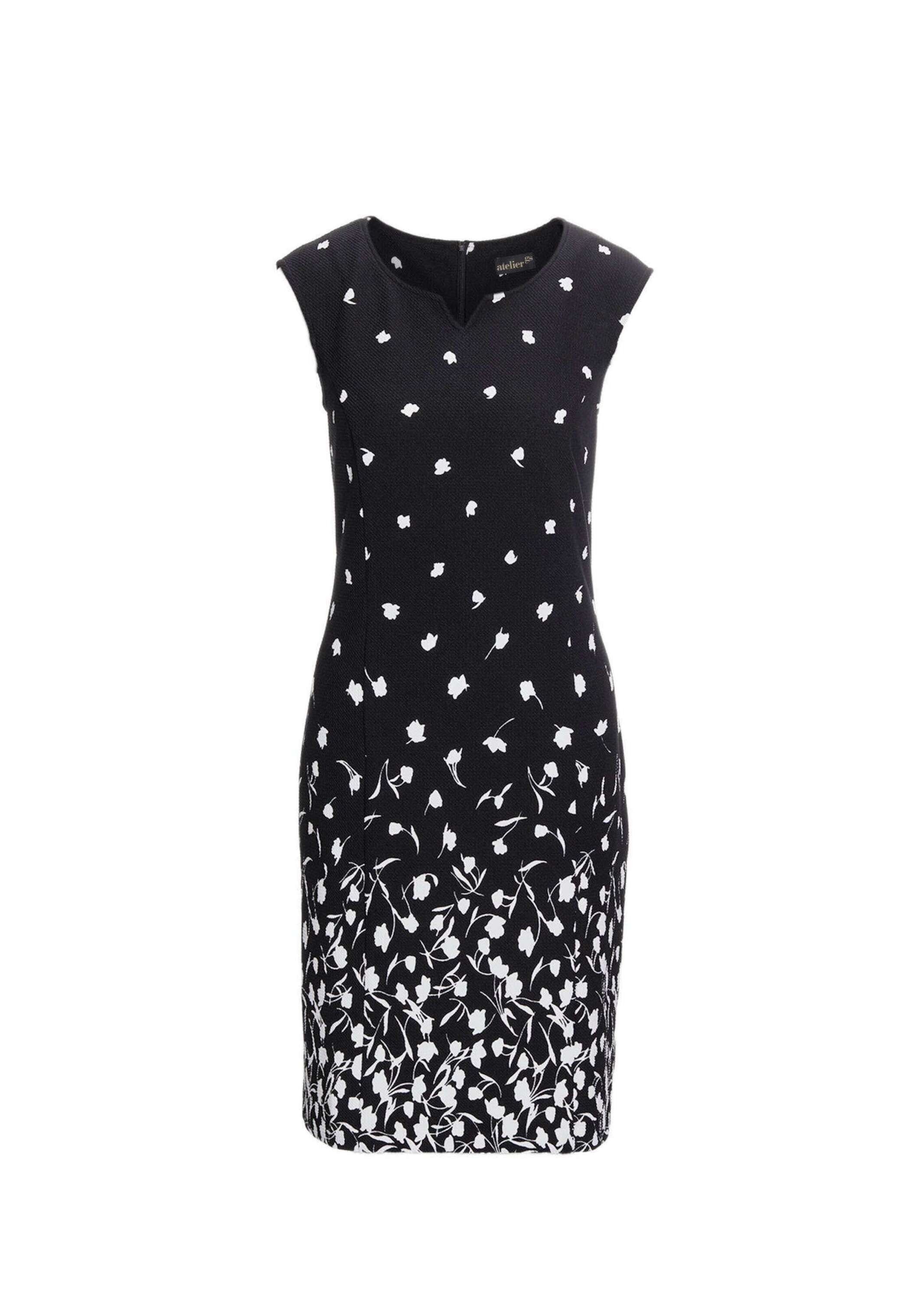 GOLDNER Etuikleid "Kurzgröße Elegantes Kleid mit modischem Druck" Ohne günstig online kaufen