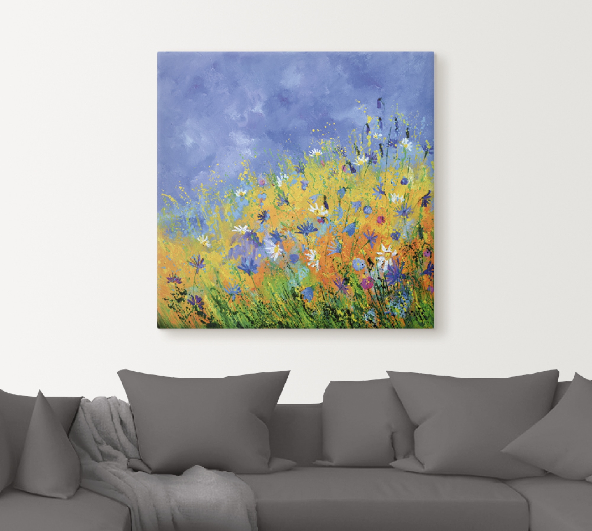 Artland Wandbild »Wildblumen«, Blumenwiese, (1 St.), als Leinwandbild, Wandaufkleber in verschied. Größen