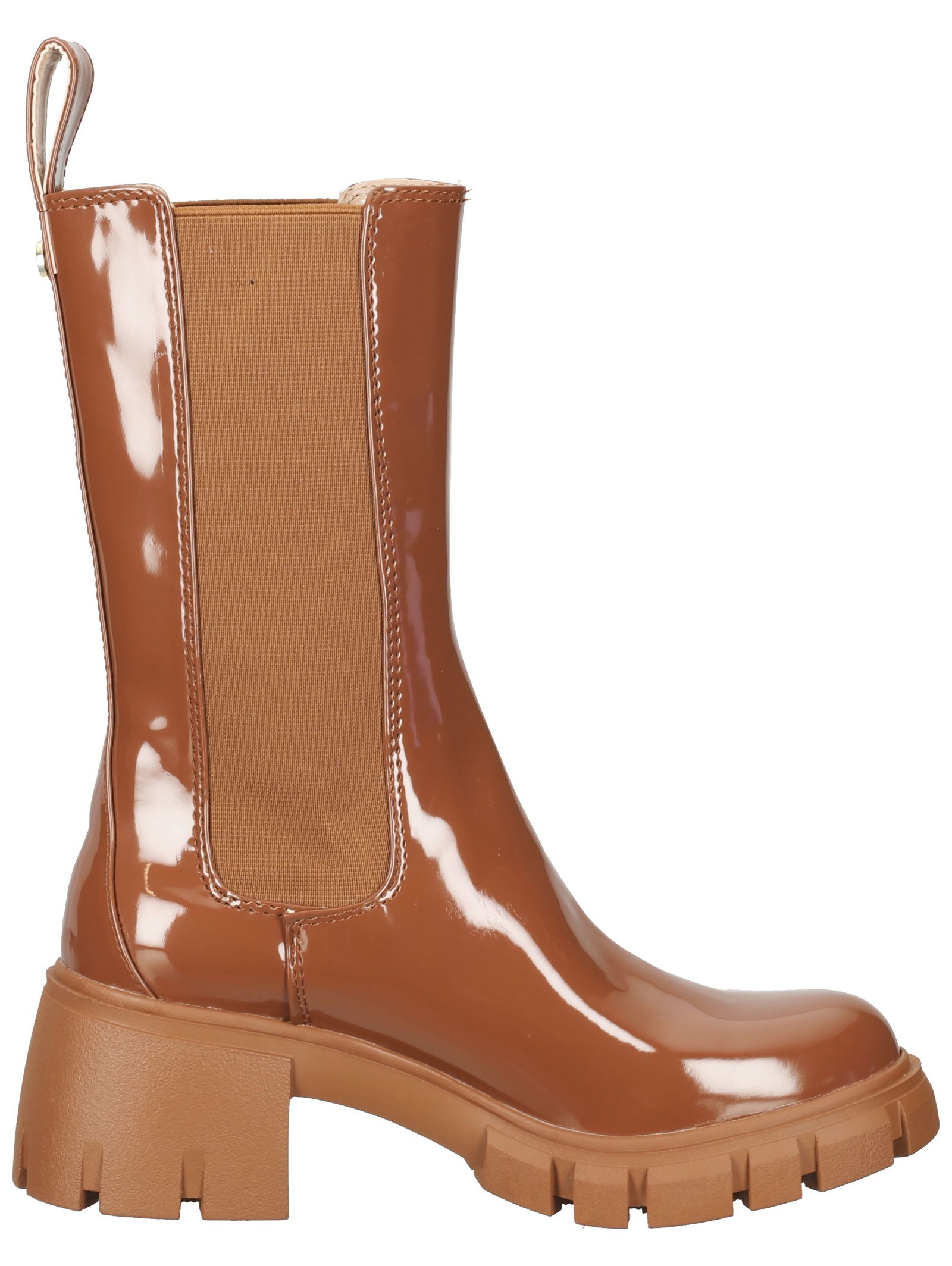 Stiefelette STEVE MADDEN "STEVE MADDEN Stiefelette Lederimitat", Damen, Gr. 41, braun (cognac), Lederimitat, Schuhe Stiefelette 3