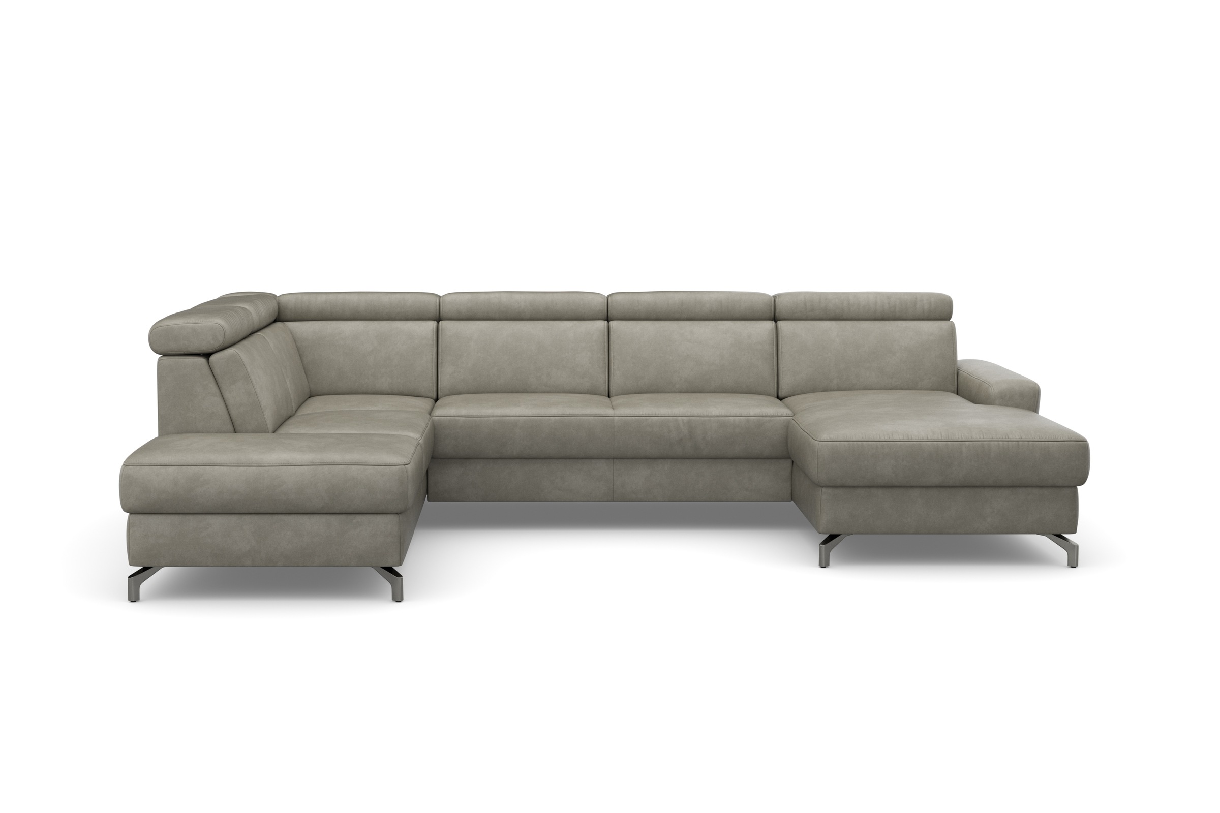 sit&more Wohnlandschaft "Scarlett U-Form" inklusive Kopfteilverstellung, optional Schlaffunktion & Bettkasten