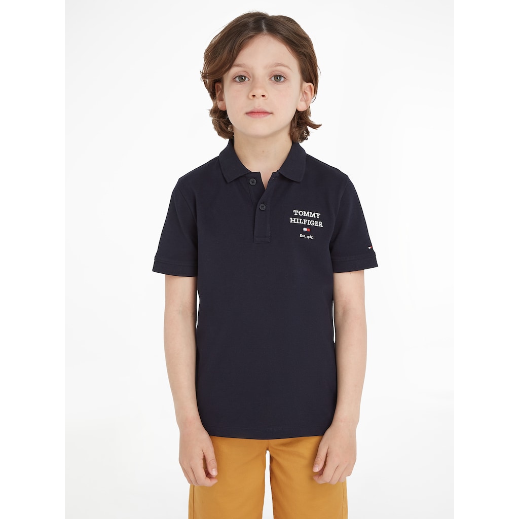 Tommy Hilfiger Poloshirt »TH LOGO POLO S/S«, mit Logostickerei