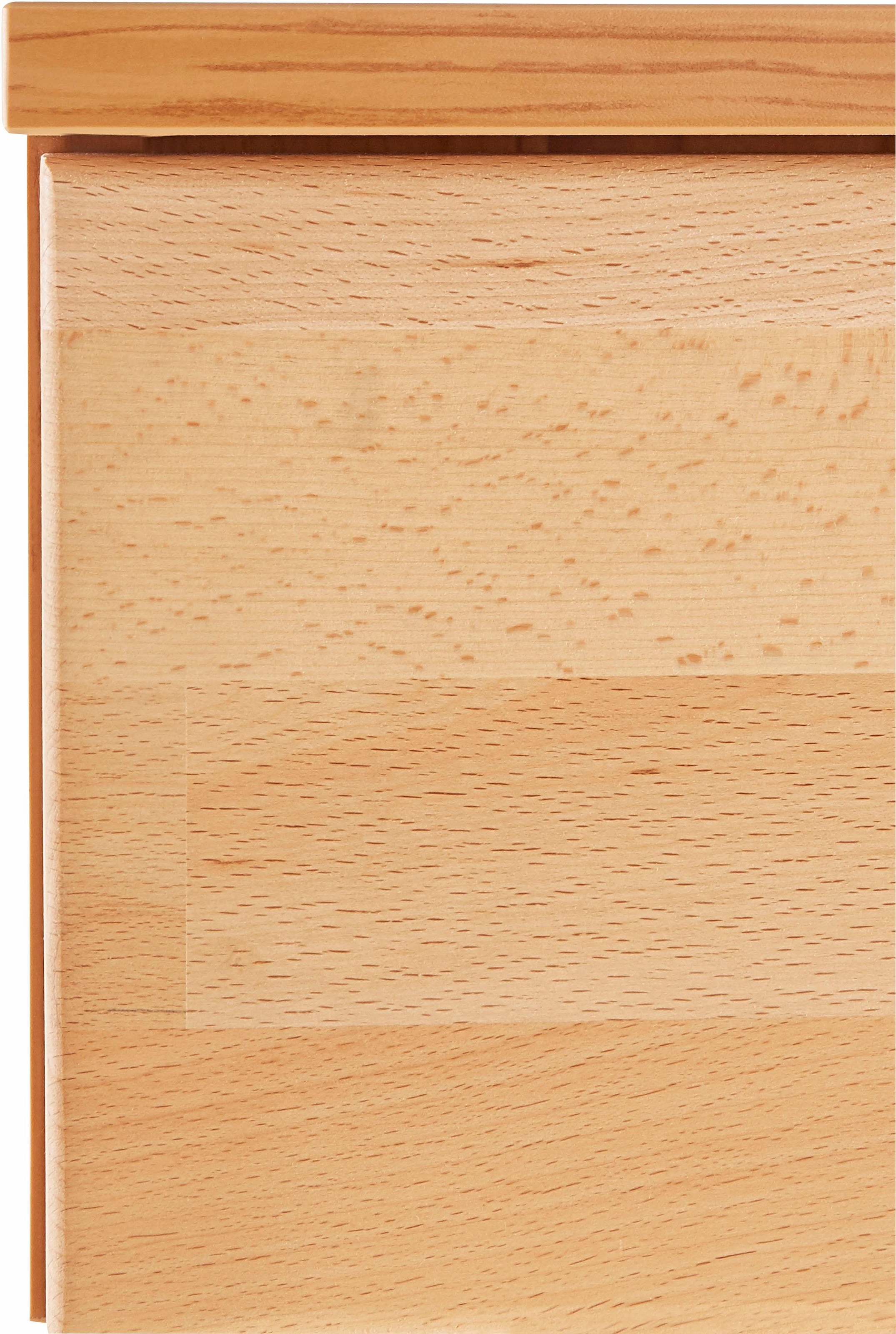 Home affaire Highboard »Vetro,150cm breit,40 cm tief,Fronten Massivholz,9 Fächer«, Kernbuche massiv, Holzwerkstoff, 3Türen,6 Schubladen, Griffmulden