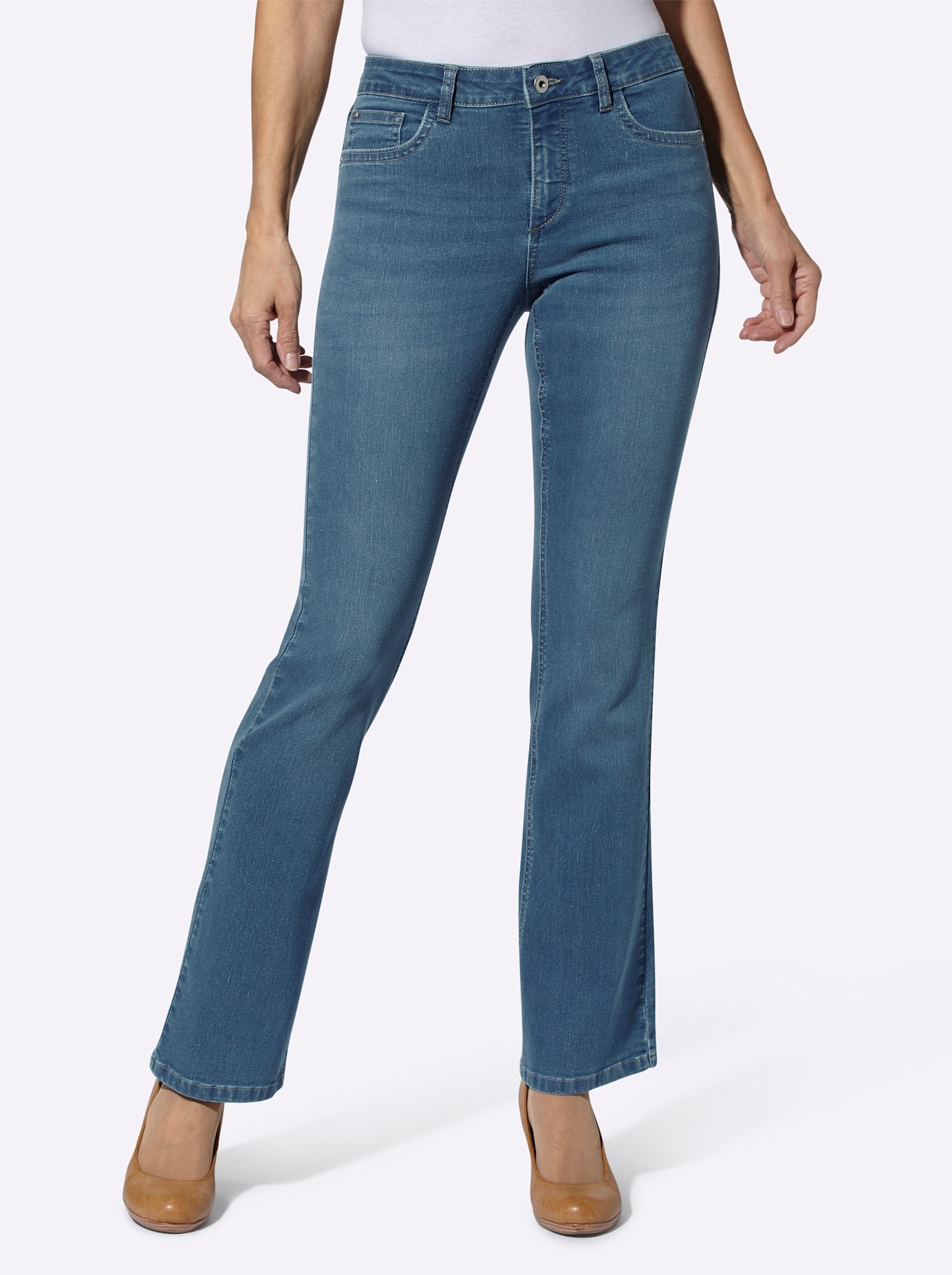 Classic Basics Bootcut-Jeans 1 Stk. tlg. günstig online kaufen
