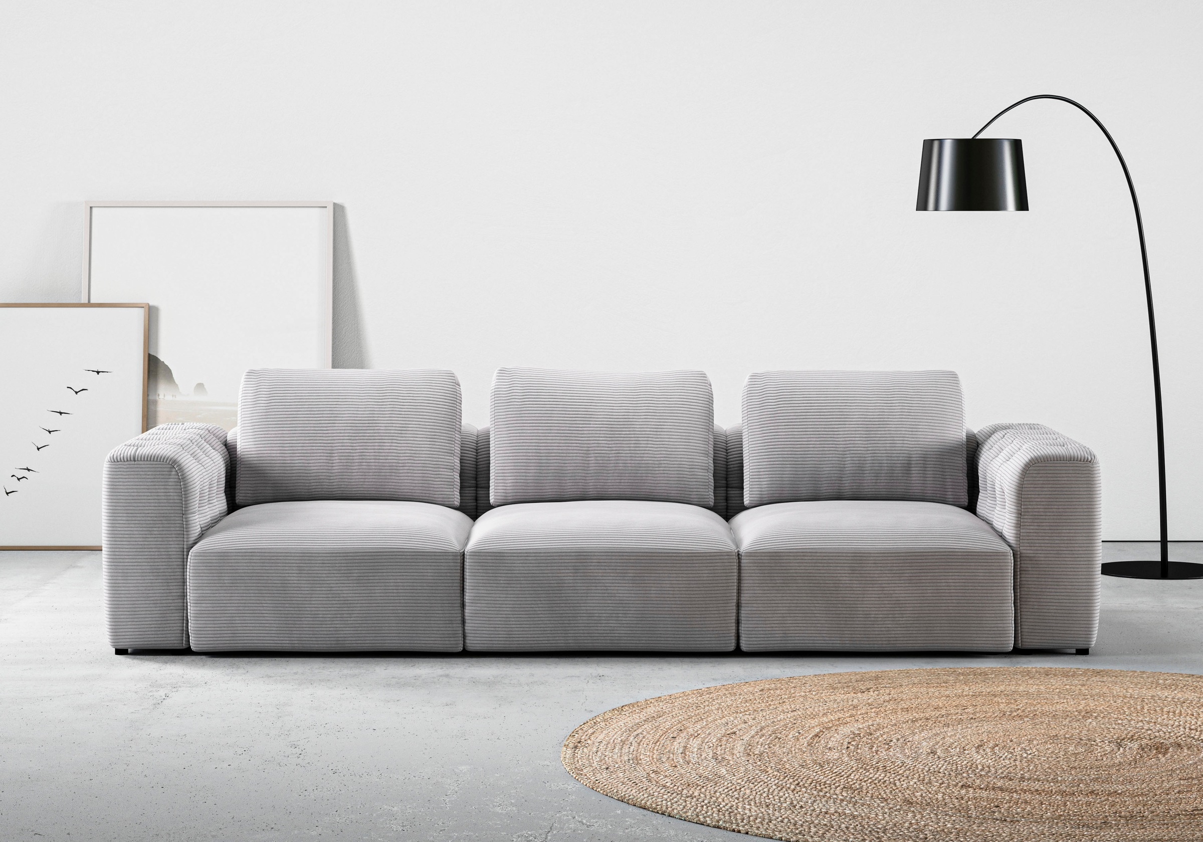 RAUM.ID 3-Sitzer »Cushid«, Modulsofa, bestehend aus 3 Teilen, Breite 300 cm