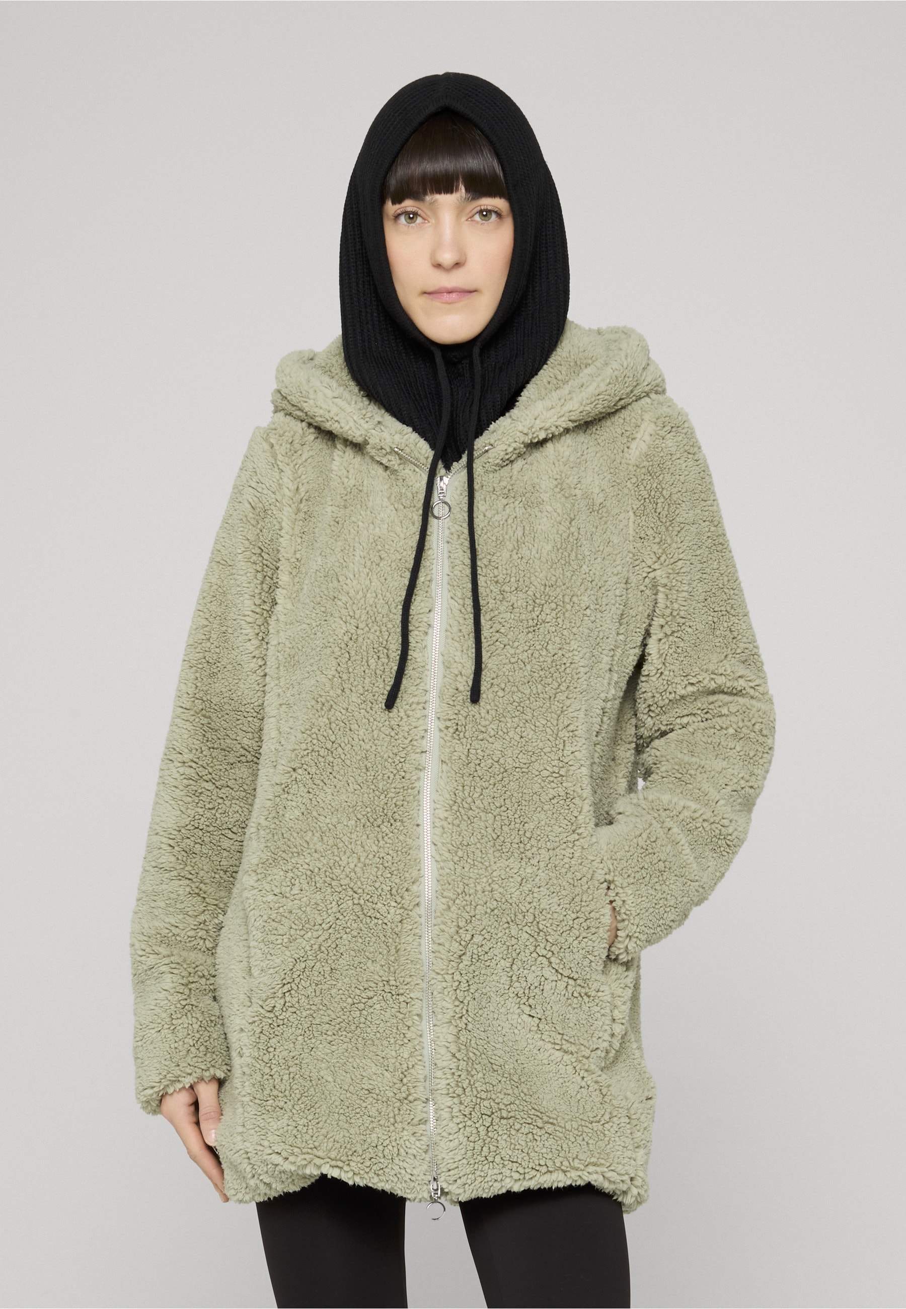 URBAN CLASSICS Langmantel »Urban Classics Damen Ladies Sherpa Jacket«