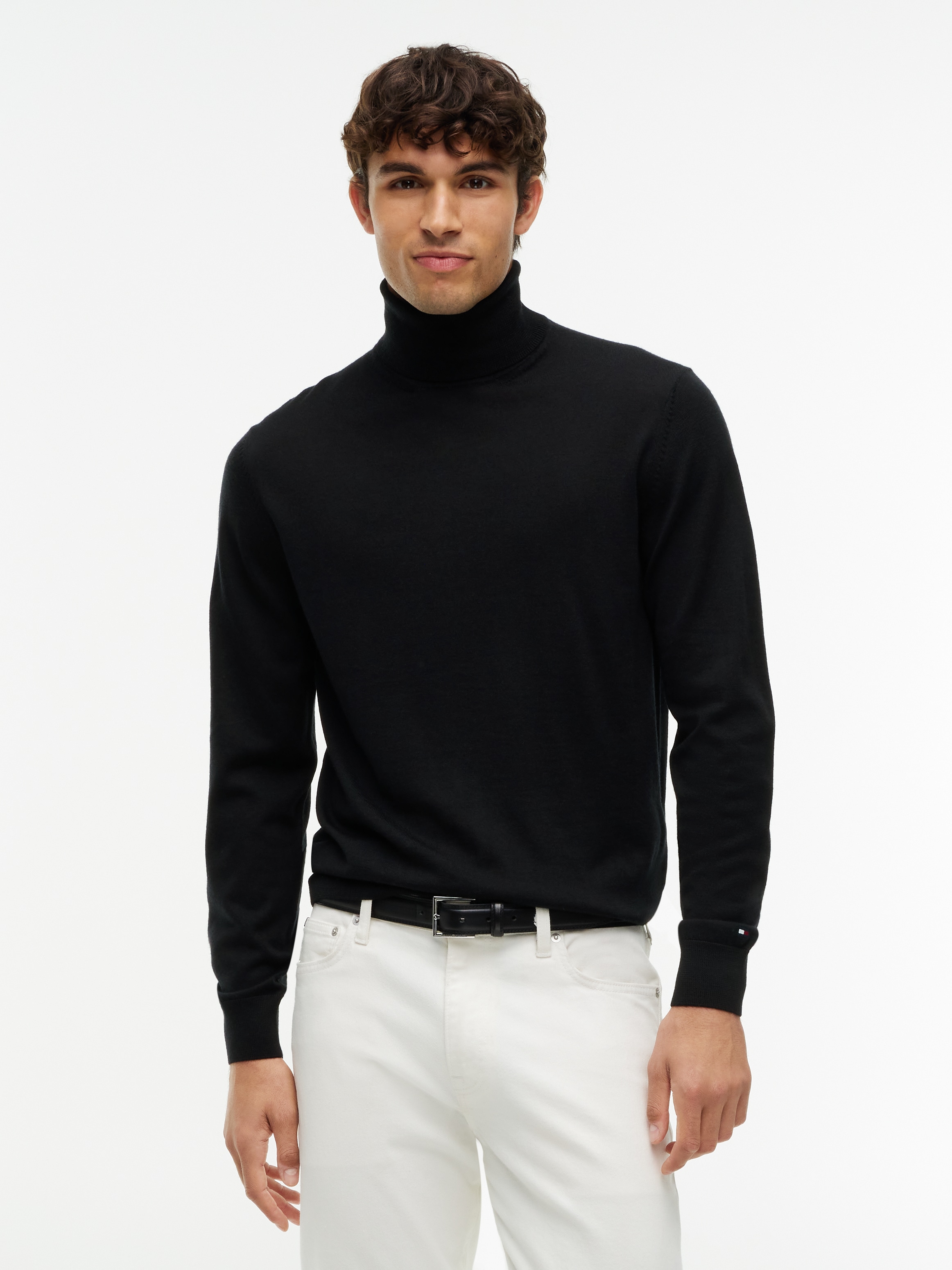 Tommy Hilfiger "NY MERINO ROLL NECK" aus reiner Wolle